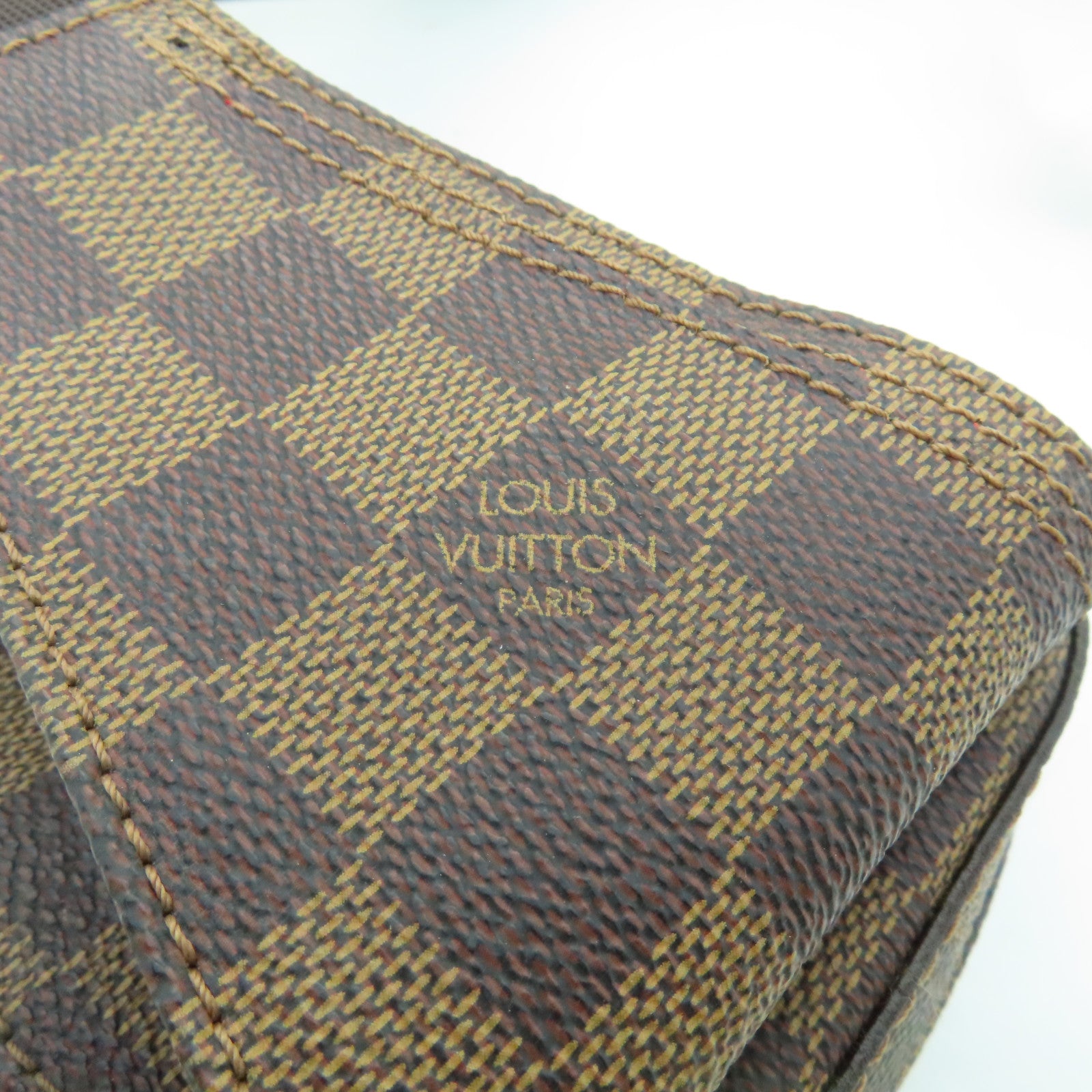 LOUIS VUITTON Damier Geronimos金扣腰包啡色