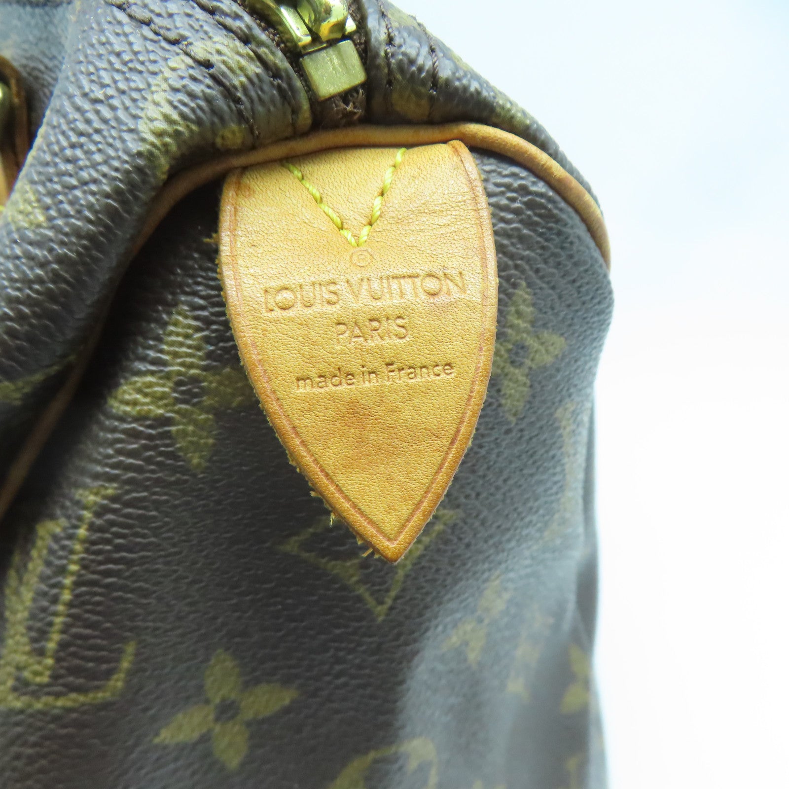 LOUIS VUITTON Monogram Speedy 25金扣手挽袋啡色