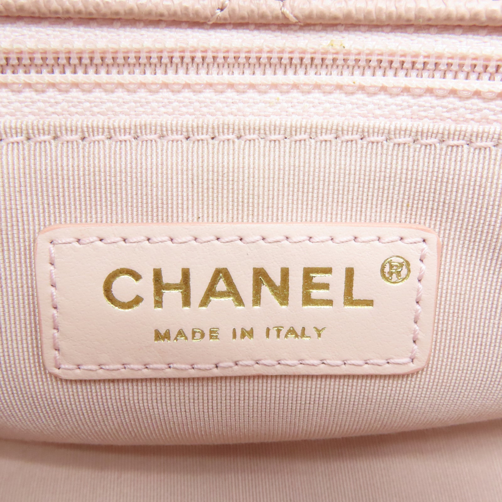 CHANEL 牛皮皮革Chain Shoulder Bag金扣链带肩背袋粉红色
