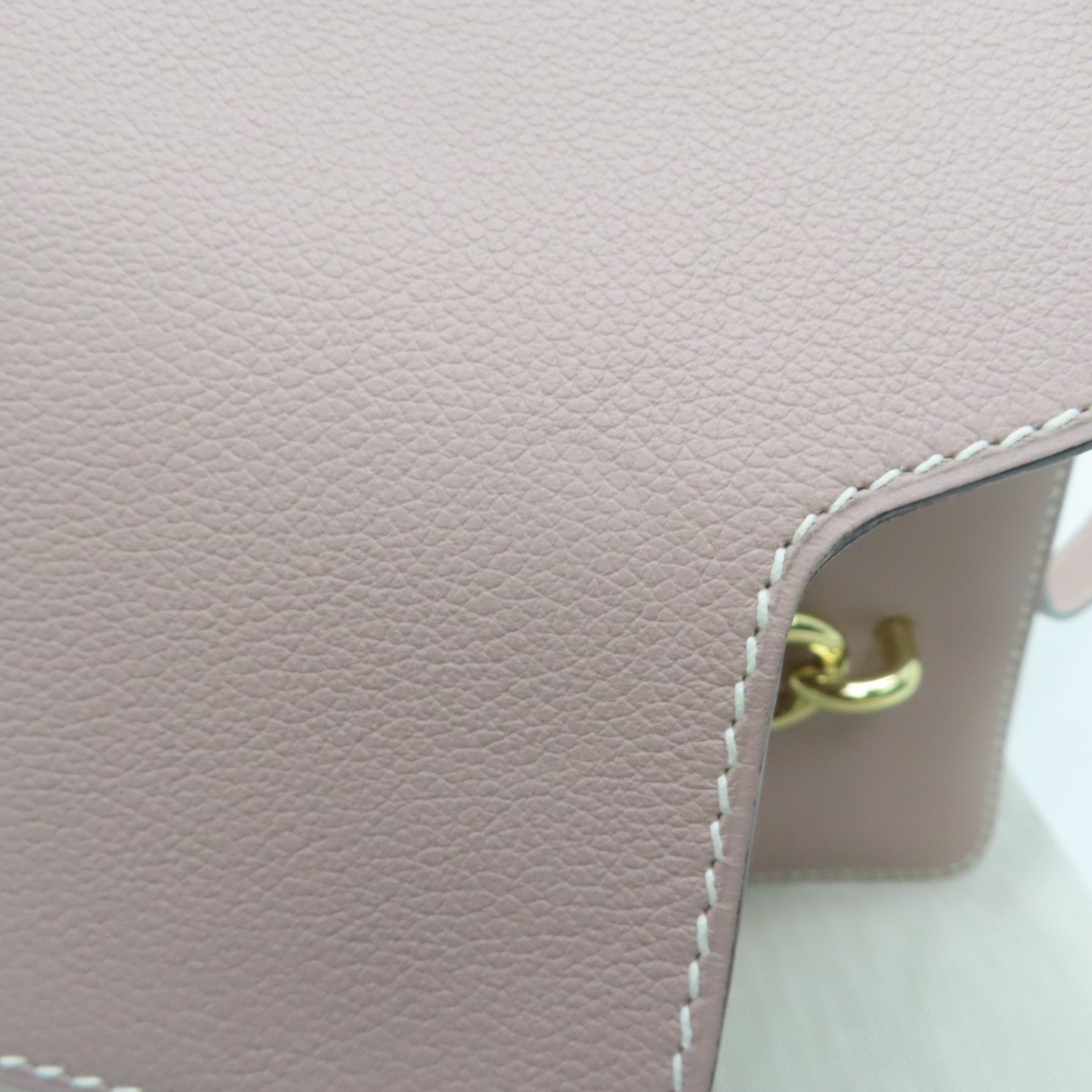 HERMES Evercolor皮革Roulis 23金扣肩背袋Glycine褐色