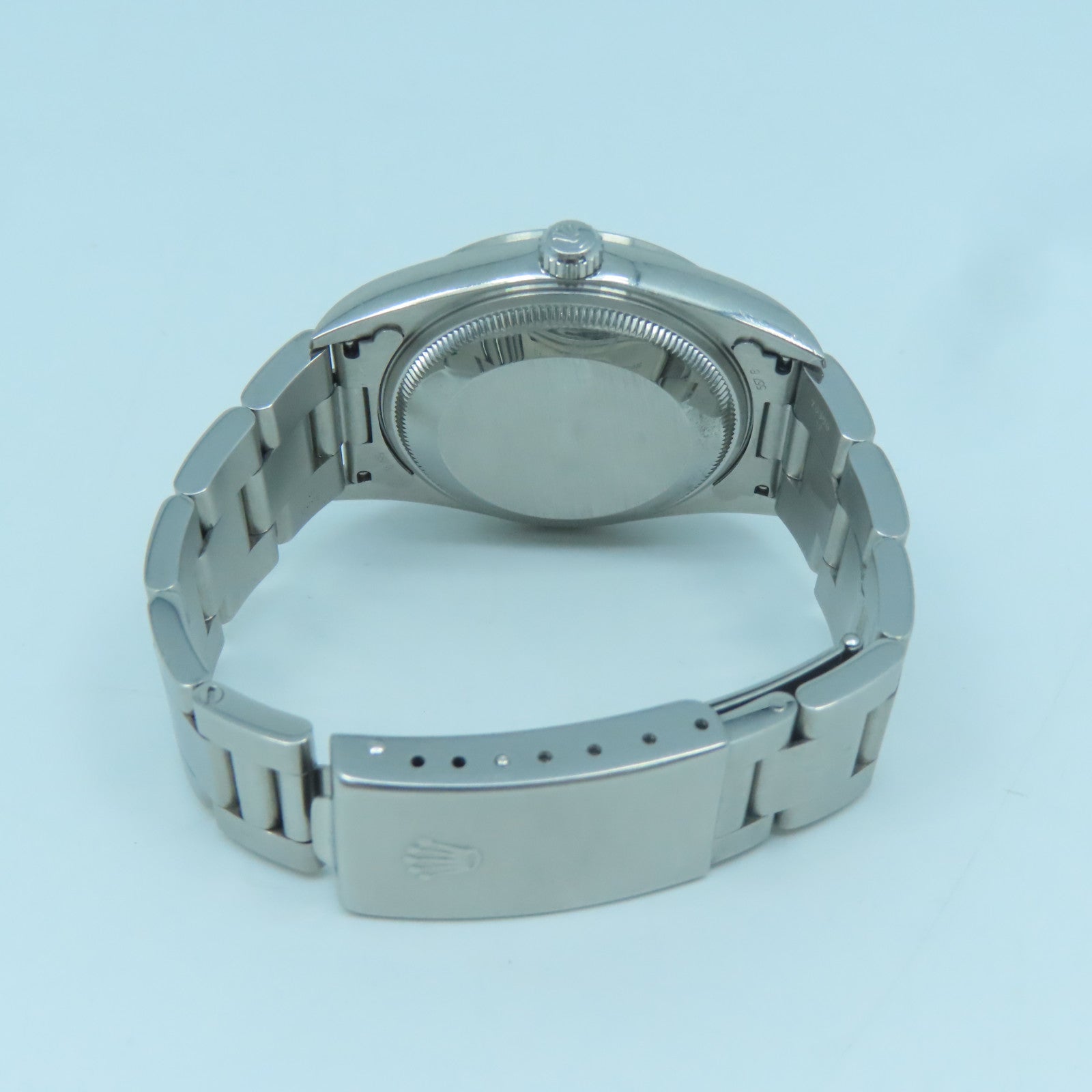 ROLEX Oyster Perpetual Watch不鏽鋼自動機芯手錶藍色/銀色