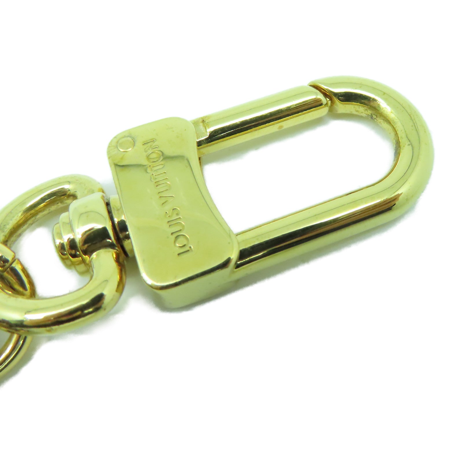 LOUIS VUITTON Monogram Key Ring/Charm金扣鑰匙圈/掛飾啡色