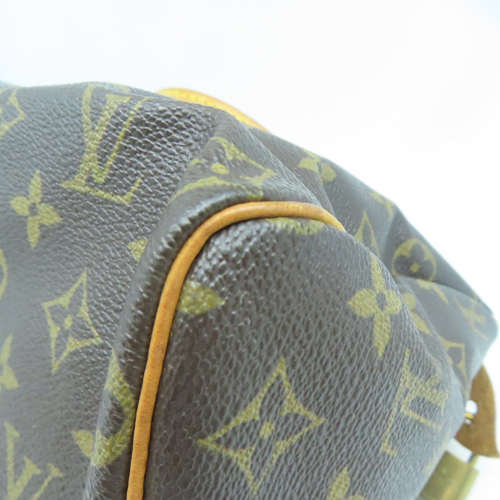 LOUIS VUITTON Monogram Speedy 25金扣手挽袋啡色