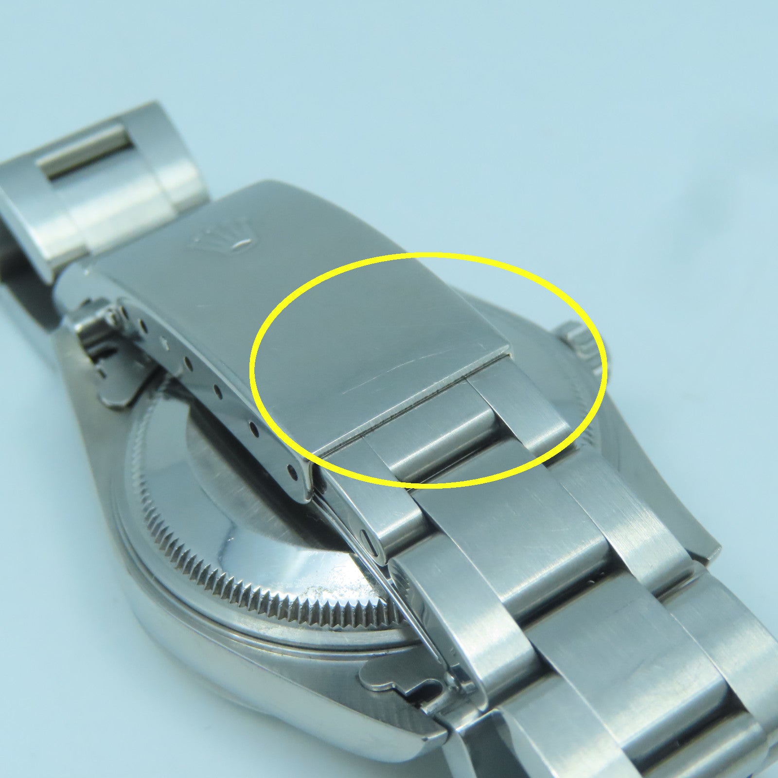 ROLEX Oyster Perpetual Watch不鏽鋼自動機芯手錶藍色/銀色