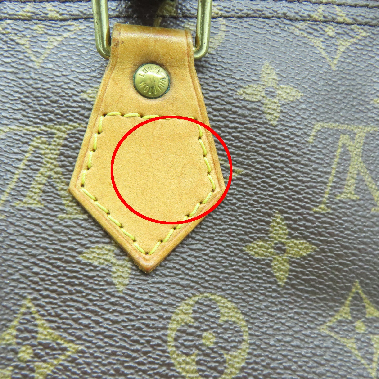 LOUIS VUITTON Monogram Speedy 25金扣手挽袋啡色