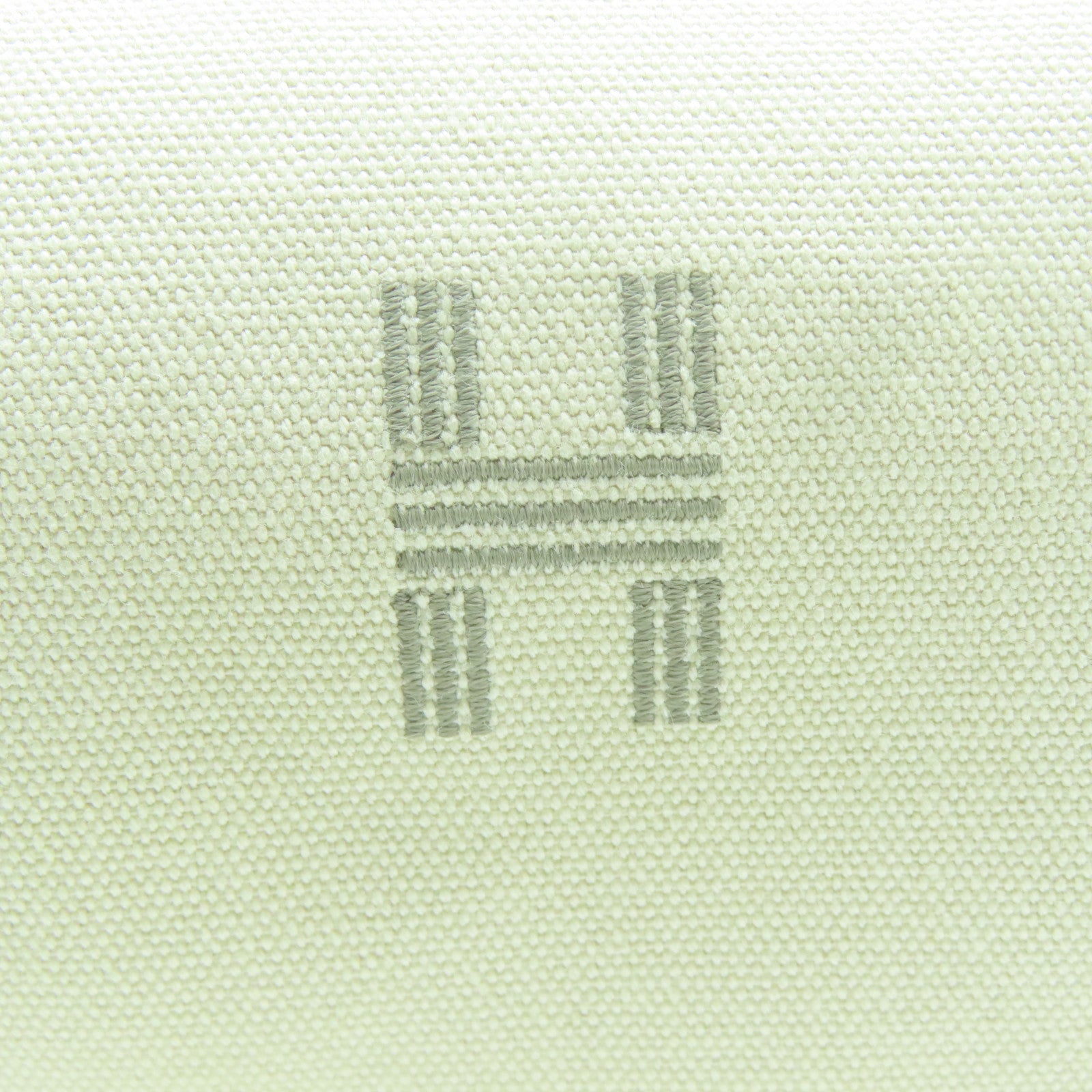 HERMES 帆布Bride-a-Brac銀扣手挽袋米色