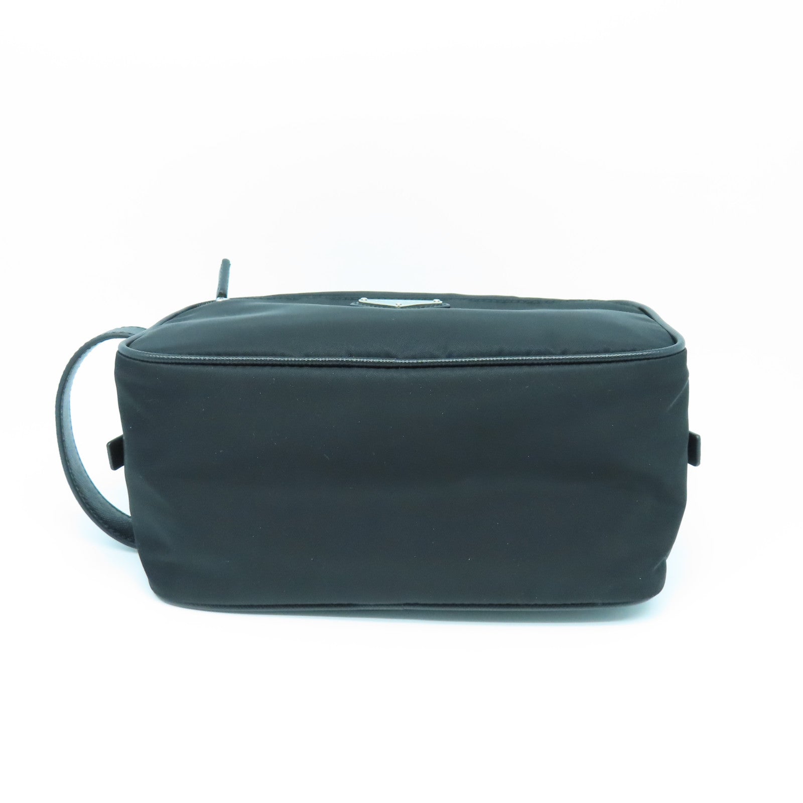 PRADA 尼龍Handbag銀扣手挽袋黑色