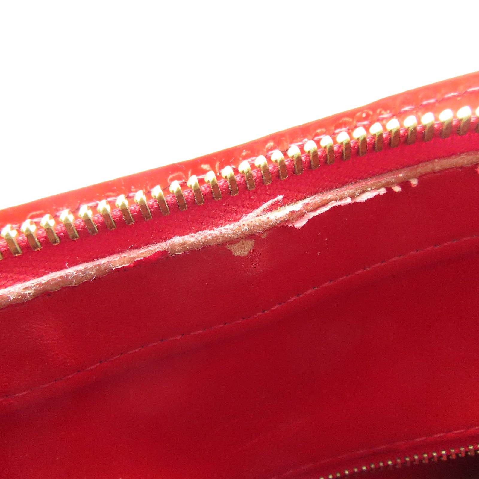 LOUIS VUITTON Monogram Vernis Houston金扣手挽袋橙色