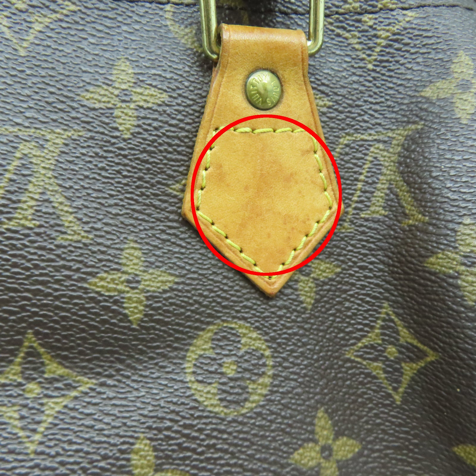 LOUIS VUITTON Monogram Speedy 25金扣手挽袋啡色