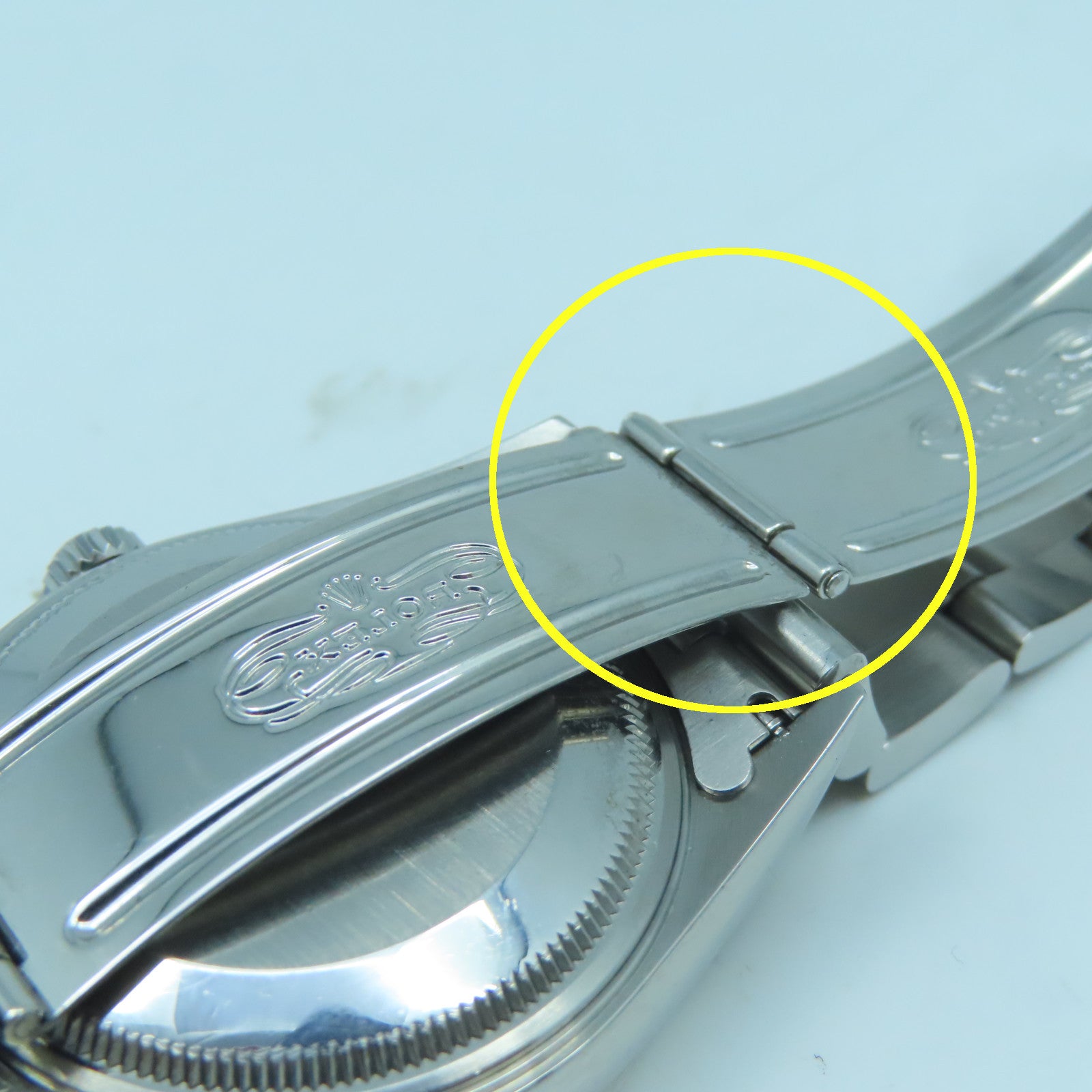ROLEX Oyster Perpetual Watch不鏽鋼自動機芯手錶藍色/銀色