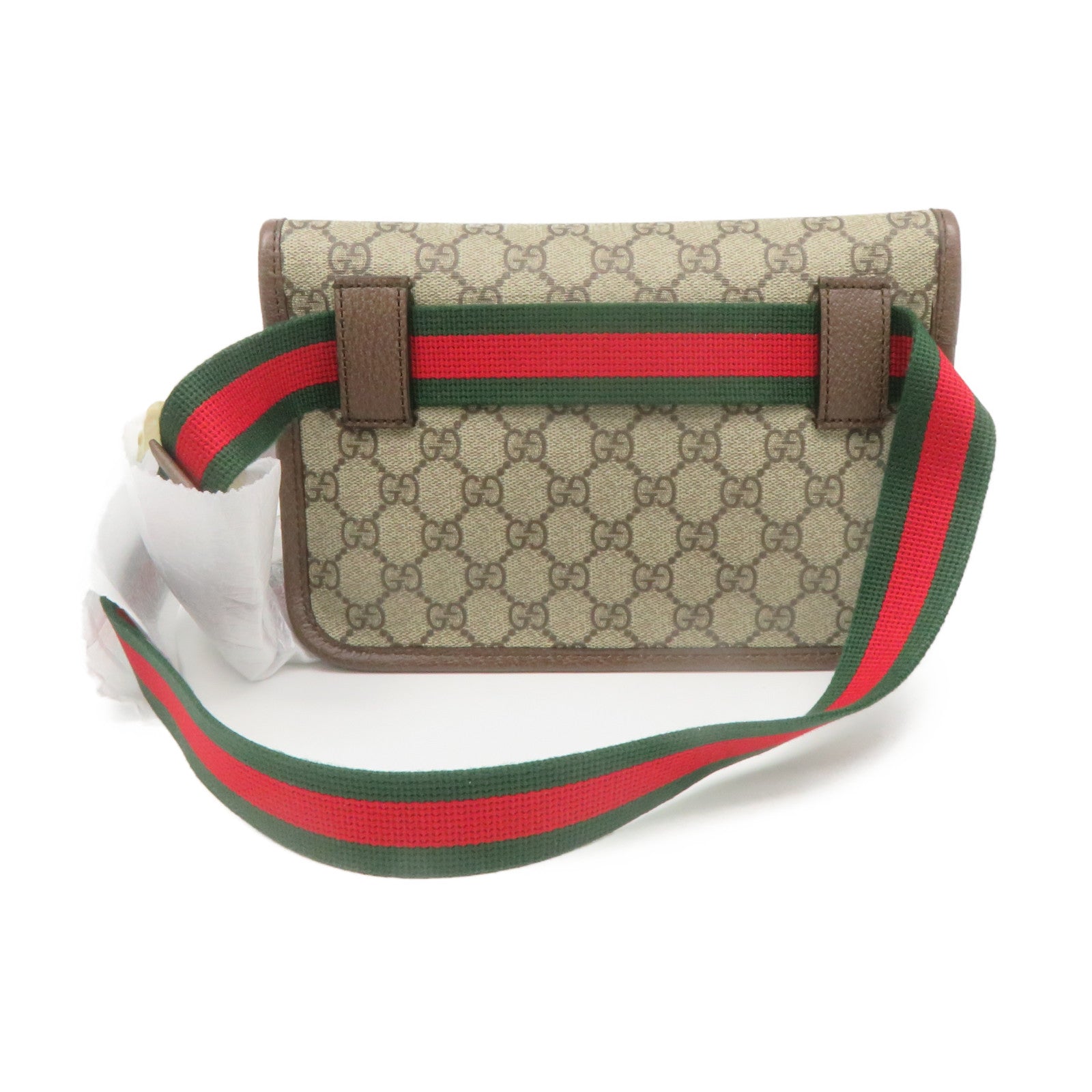 GUCCI Coated Canvas Neo Vintage GG Supreme Waist Bag Brown