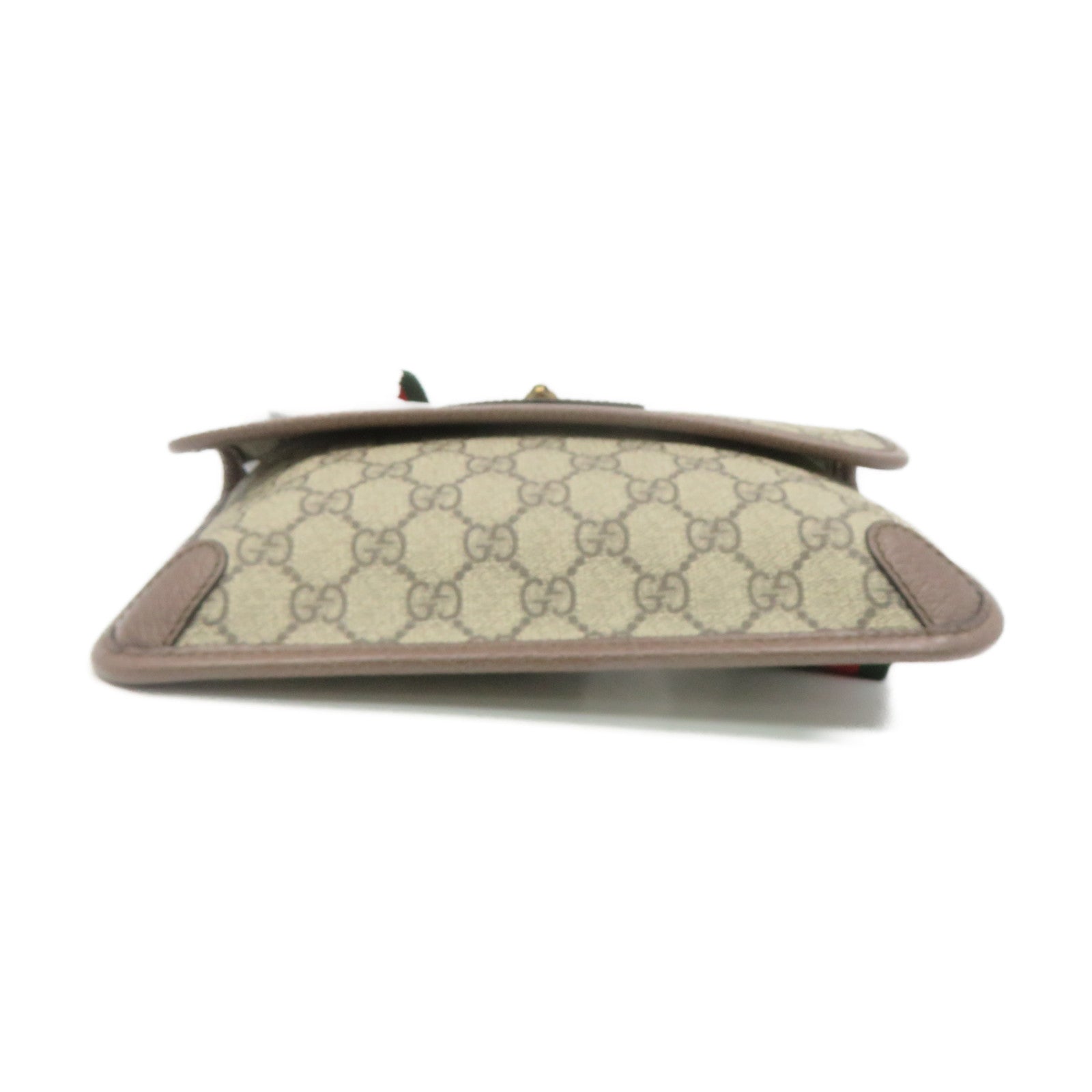 GUCCI Coated Canvas Neo Vintage GG Supreme Waist Bag Brown