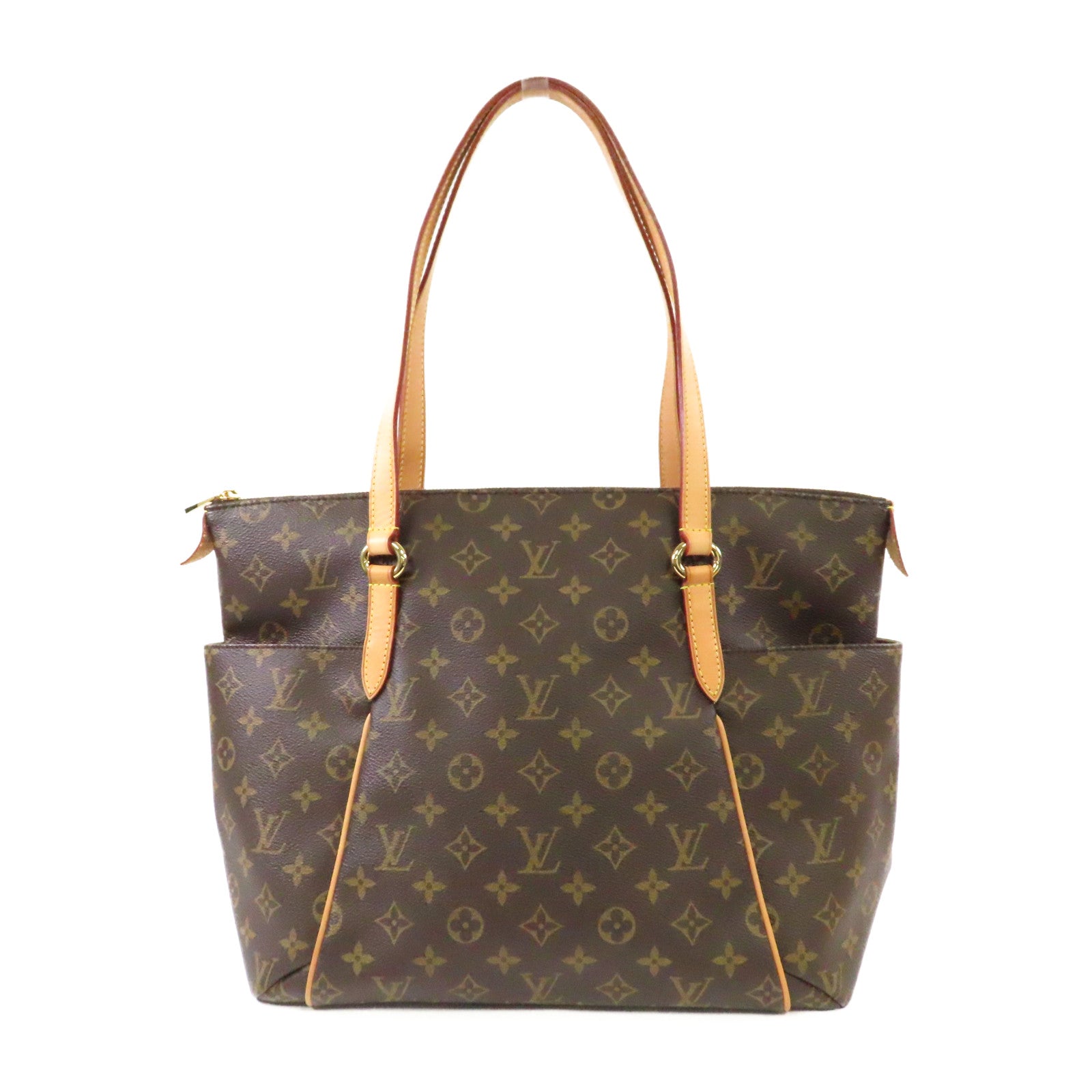LOUIS VUITTON Monogram Totally MM金扣肩背袋啡色