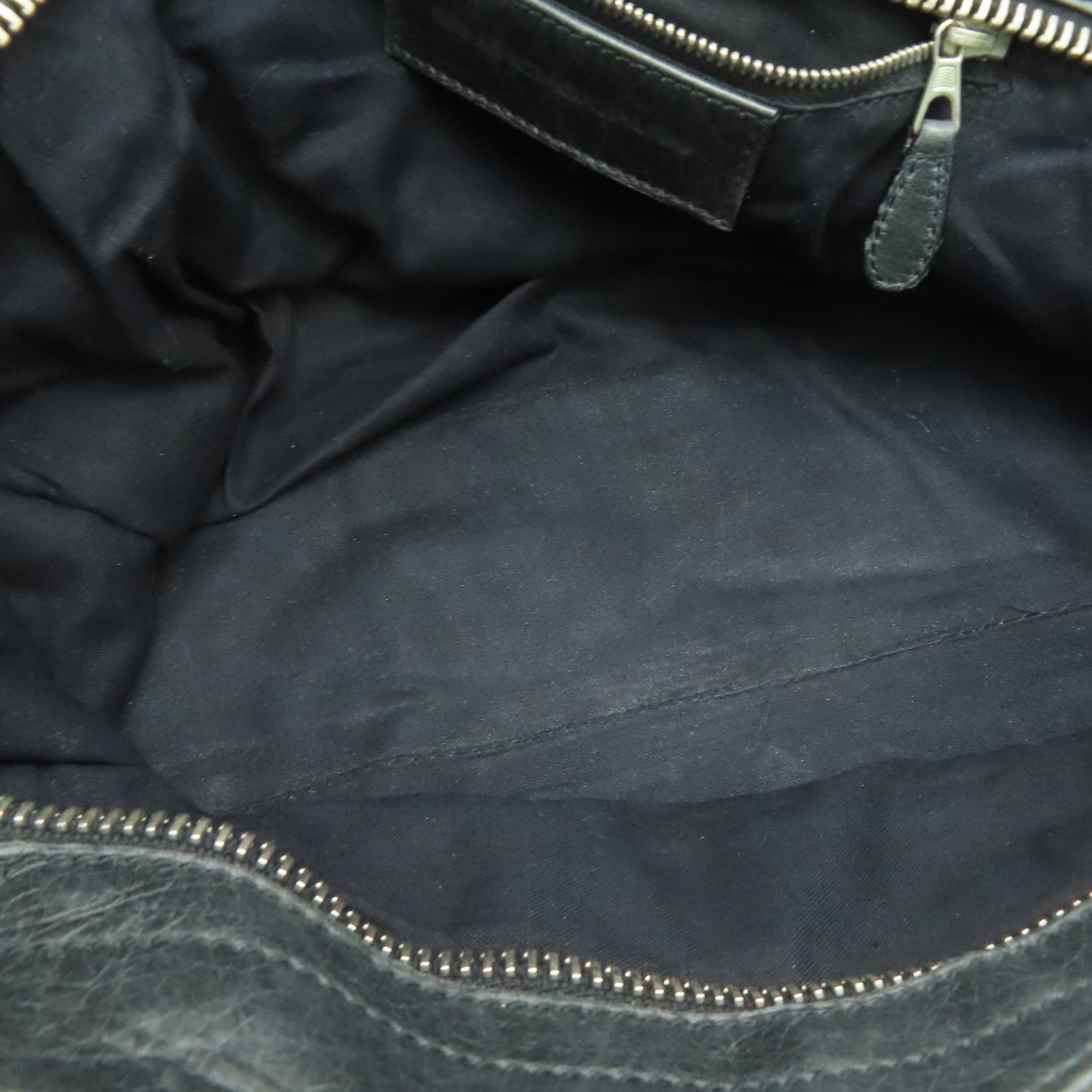 BALENCIAGA 【激減優惠】牛皮皮革Giant Part Time銀扣手挽肩背兩用袋黑色