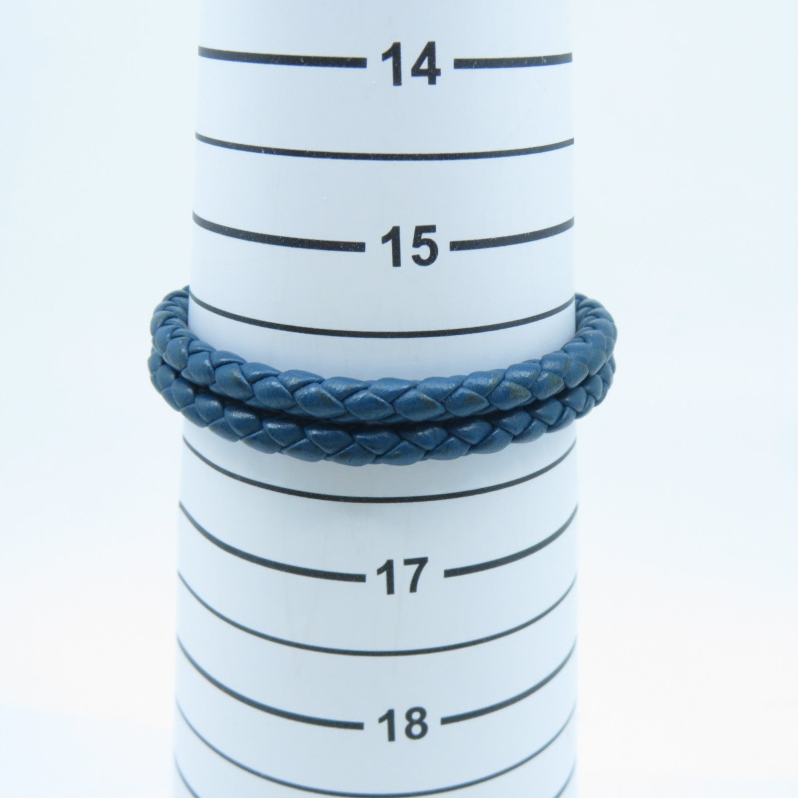 BOTTEGA VENETA 織紋皮革Bracelet手鏈藍色