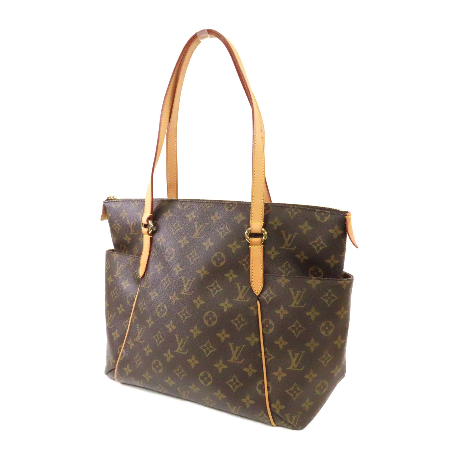 LOUIS VUITTON Monogram Totally MM金扣肩背袋啡色