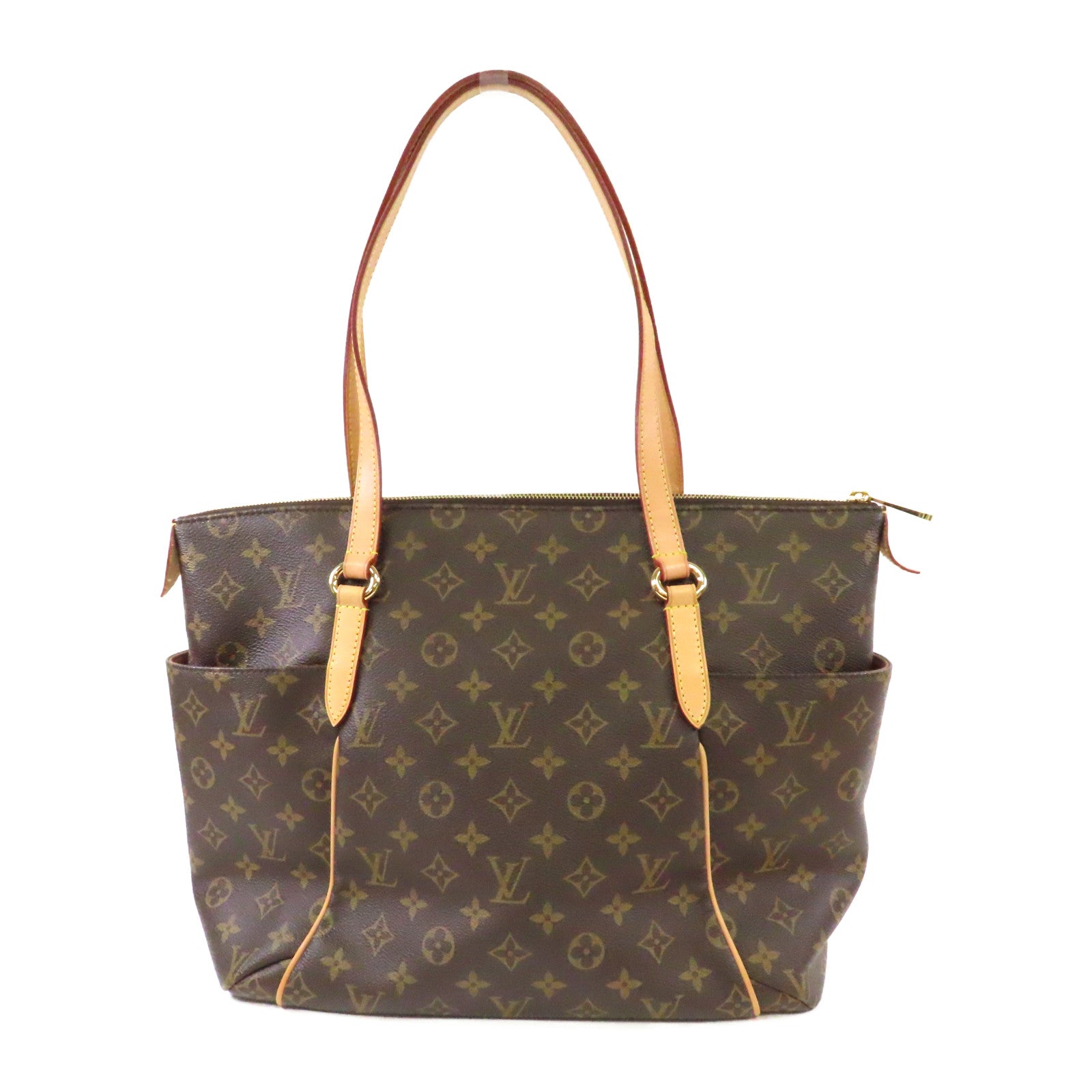 LOUIS VUITTON Monogram Totally MM金扣肩背袋啡色