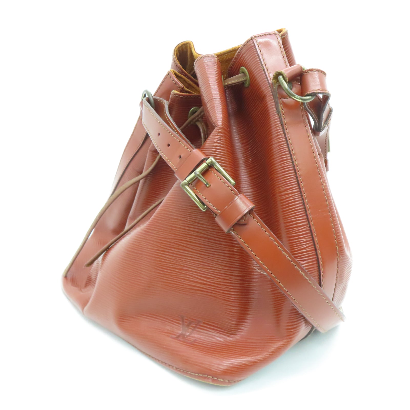 LOUIS VUITTON 【激減優惠】Epi皮革Noe金扣肩背袋棕色