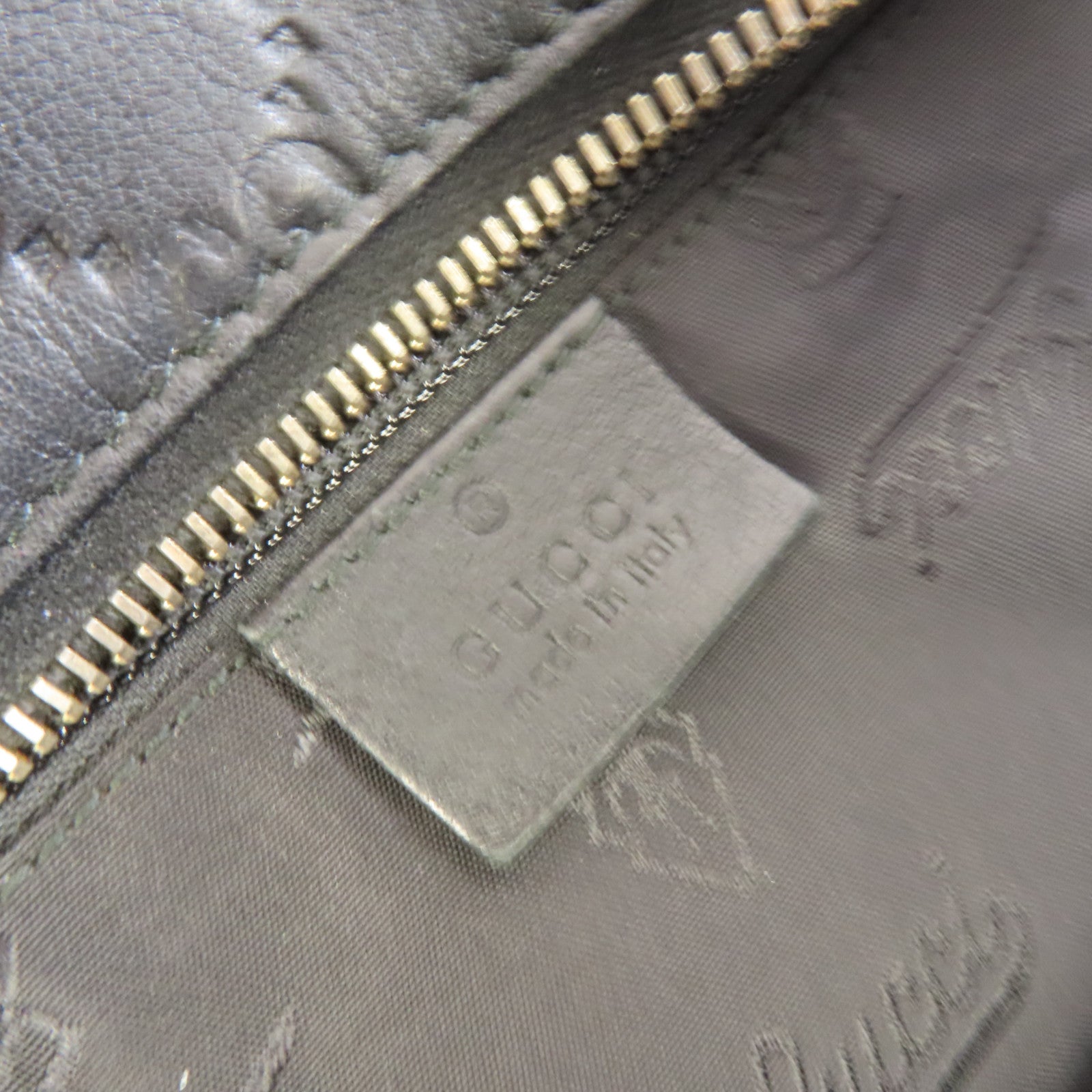 GUCCI 牛皮皮革Tote Bag黑色