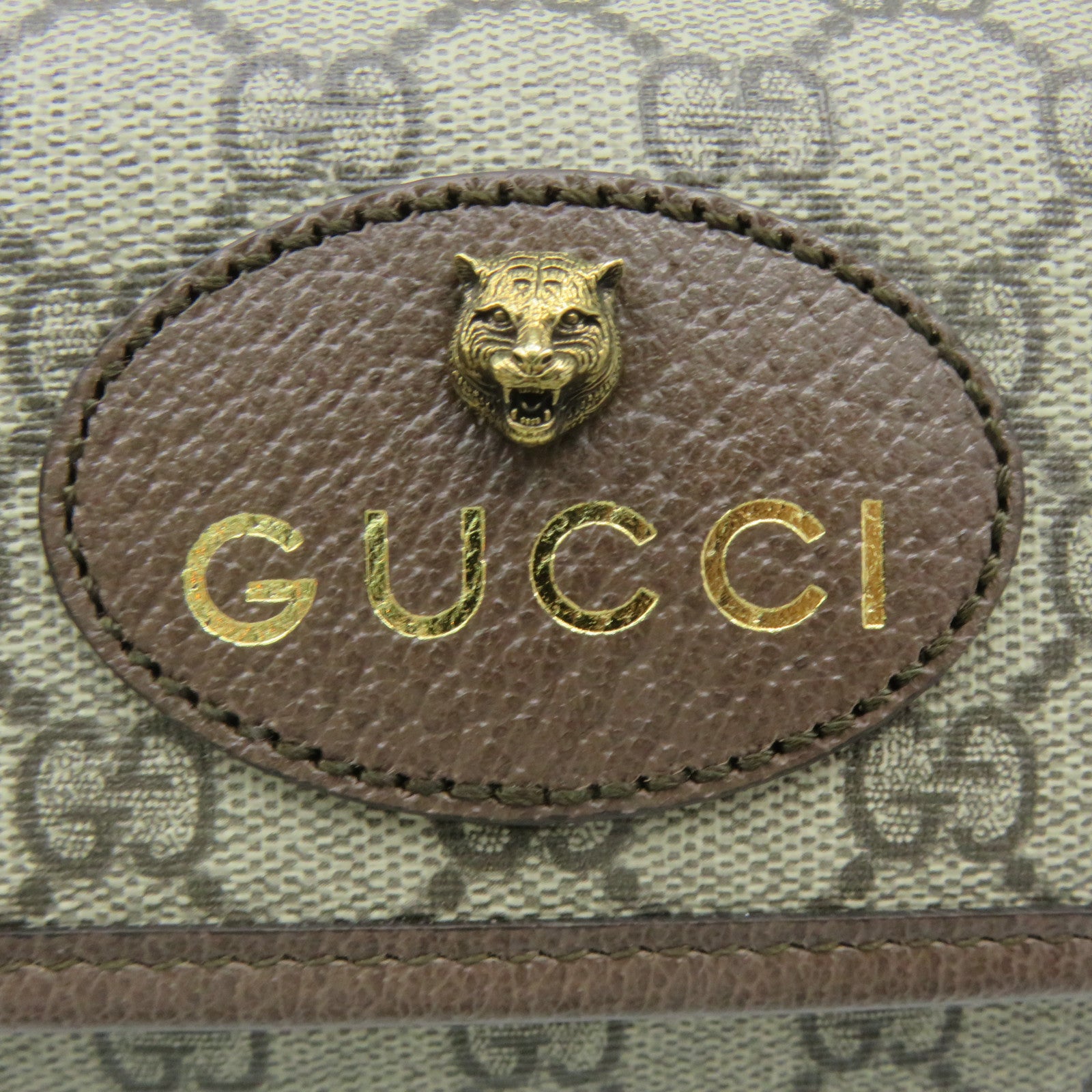 GUCCI Coated Canvas Neo Vintage GG Supreme Waist Bag Brown