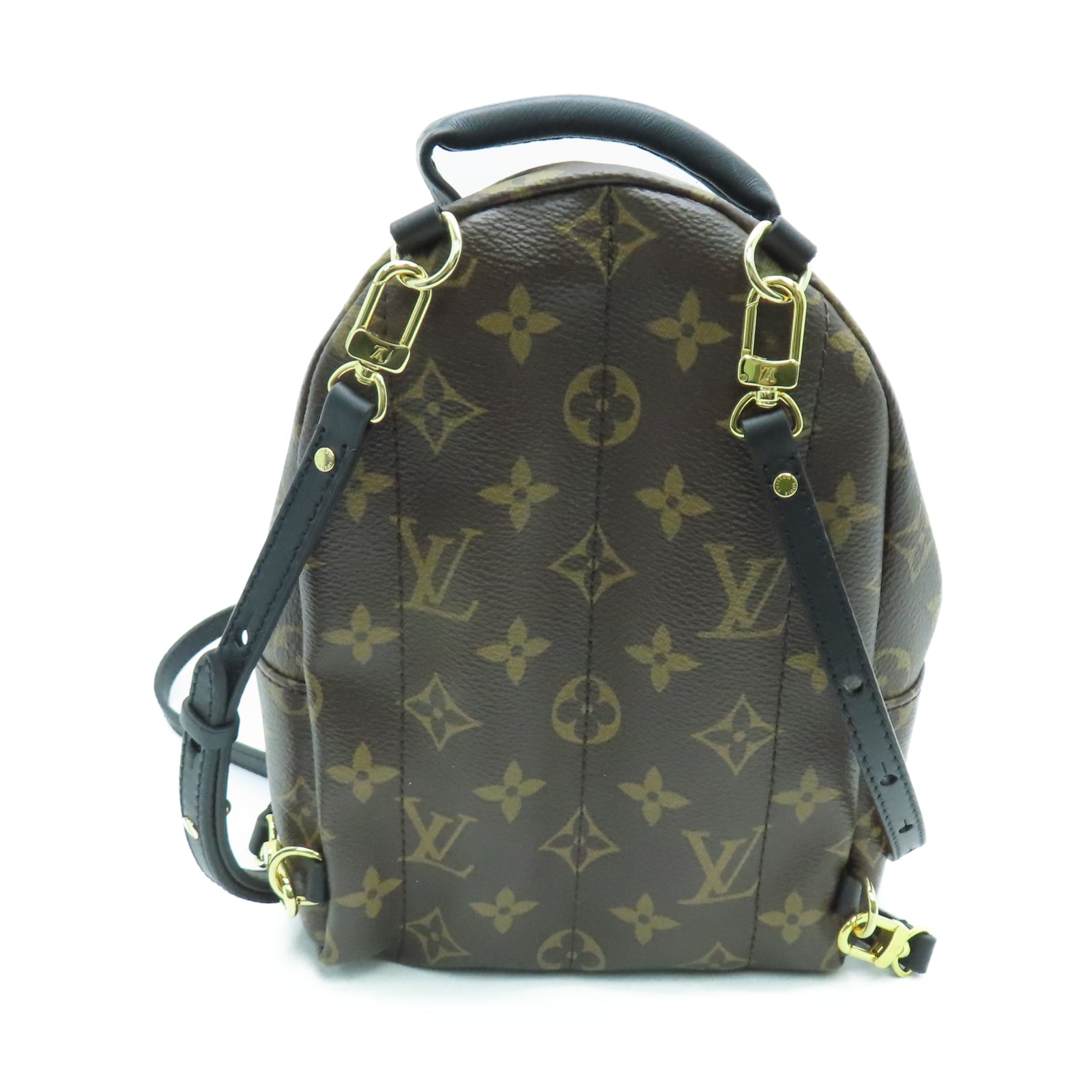 LOUIS VUITTON Monogram Palm Springs Mini金扣背包棕色