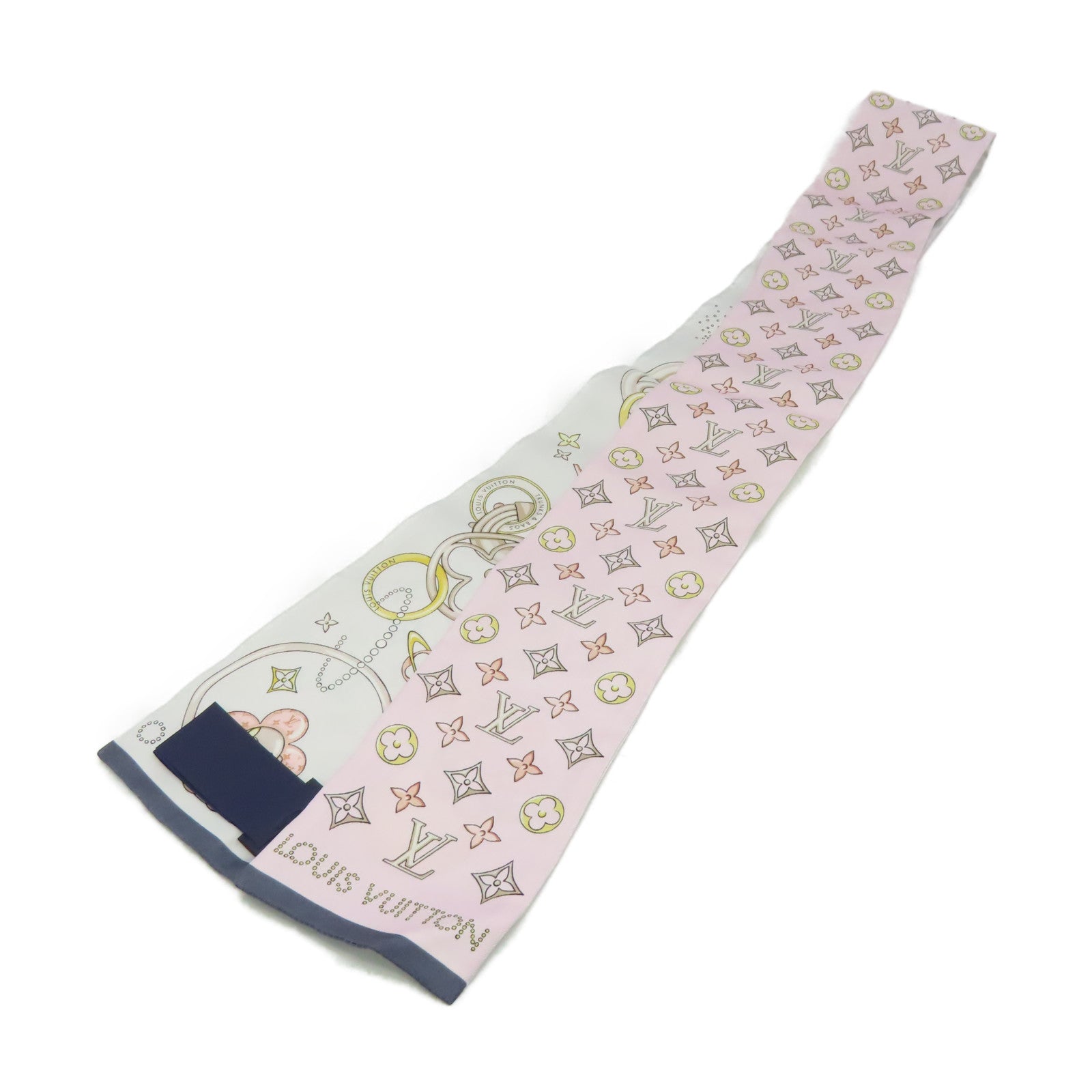 LOUIS VUITTON 絲質Vivienne And Beyond Scarf絲巾粉紅色/多色