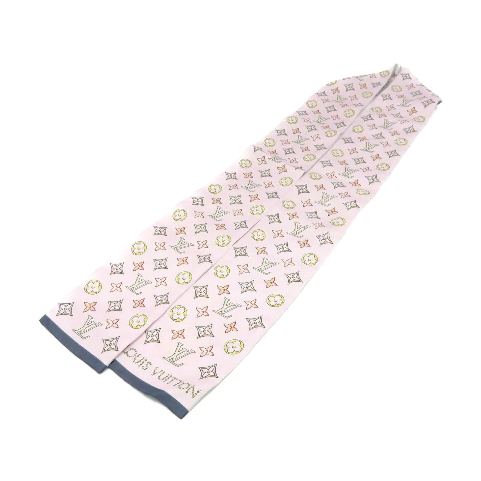LOUIS VUITTON 絲質Vivienne And Beyond Scarf絲巾粉紅色/多色