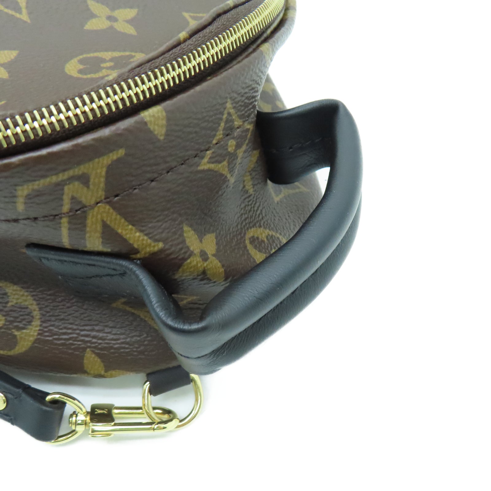 LOUIS VUITTON Monogram Palm Springs Mini金扣背包棕色