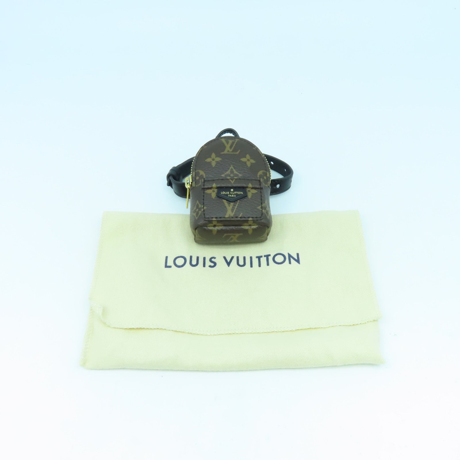 LOUIS VUITTON Monogram Party Palm Springs金扣手鐲啡色