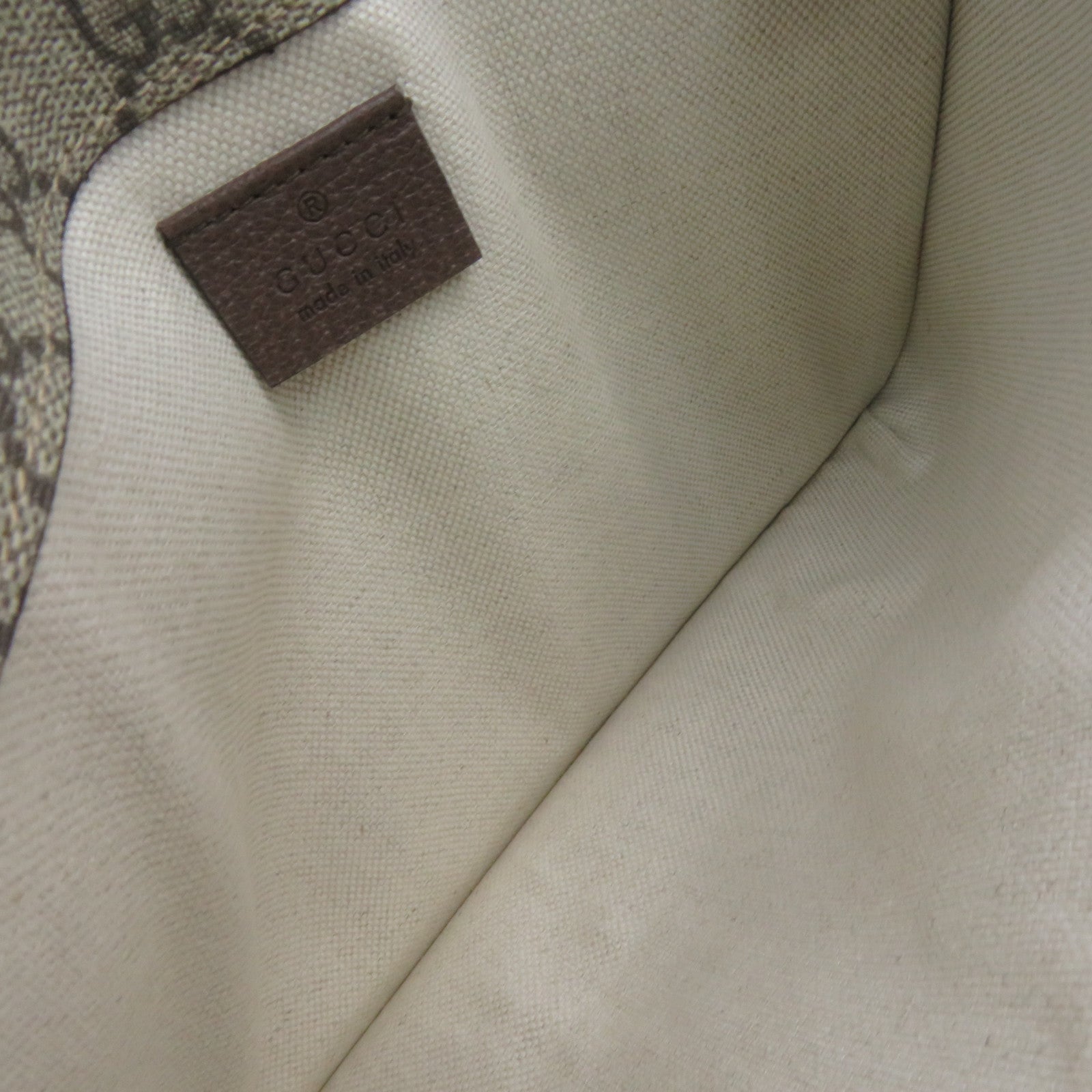 GUCCI Coated Canvas Neo Vintage GG Supreme Waist Bag Brown