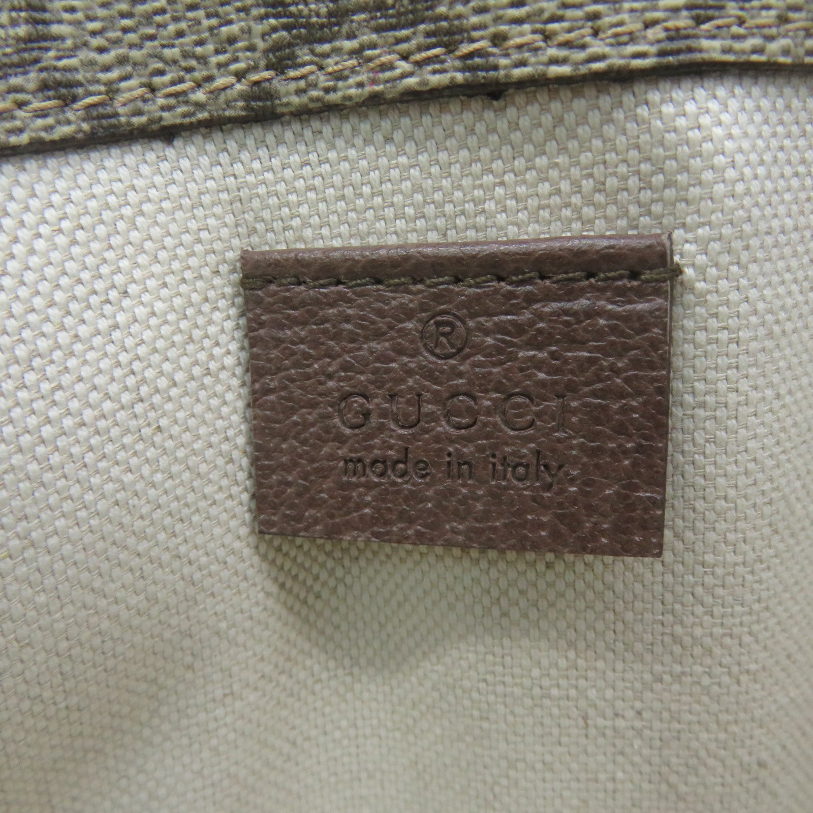 GUCCI Coated Canvas Neo Vintage GG Supreme Waist Bag Brown