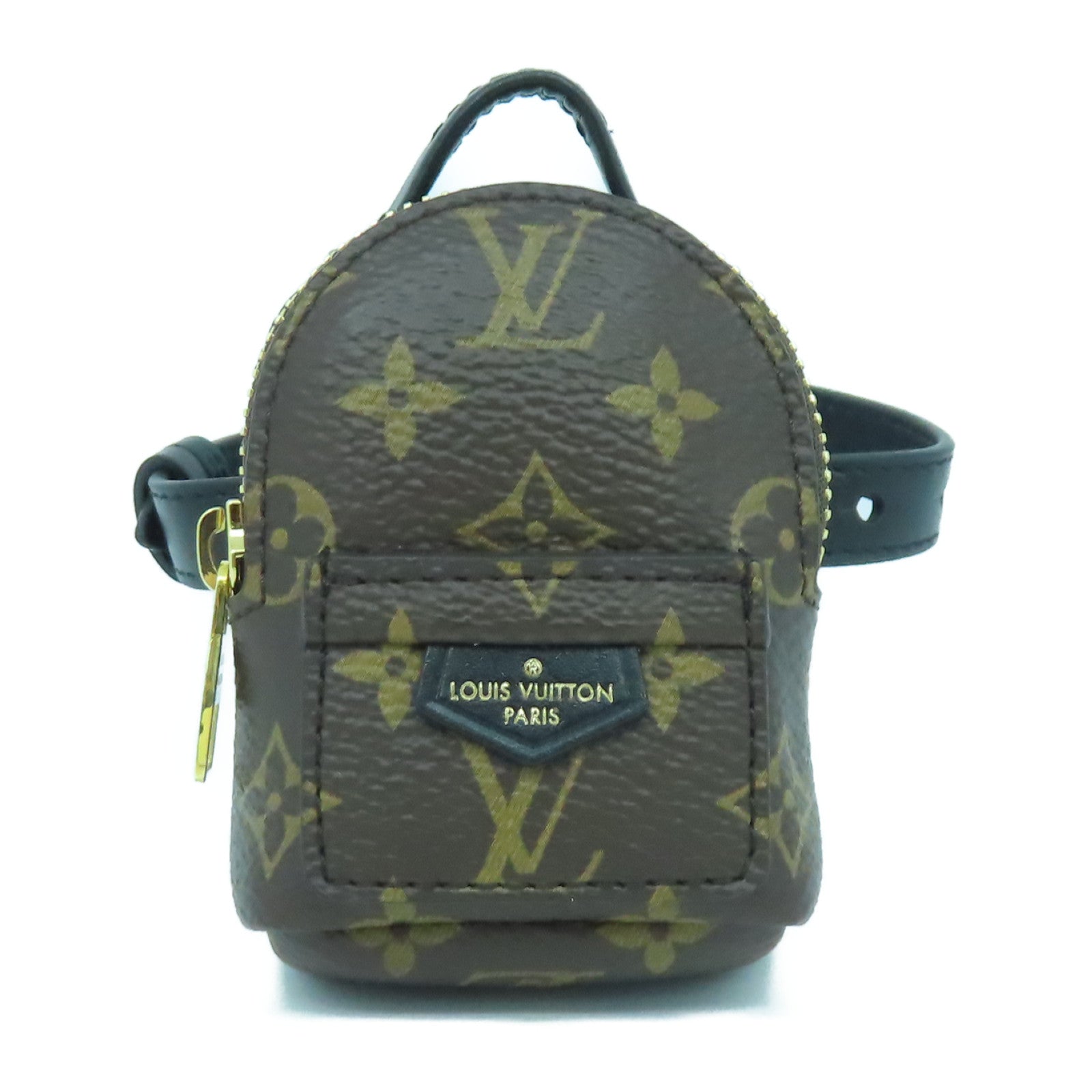 LOUIS VUITTON Monogram Party Palm Springs金扣手鐲啡色