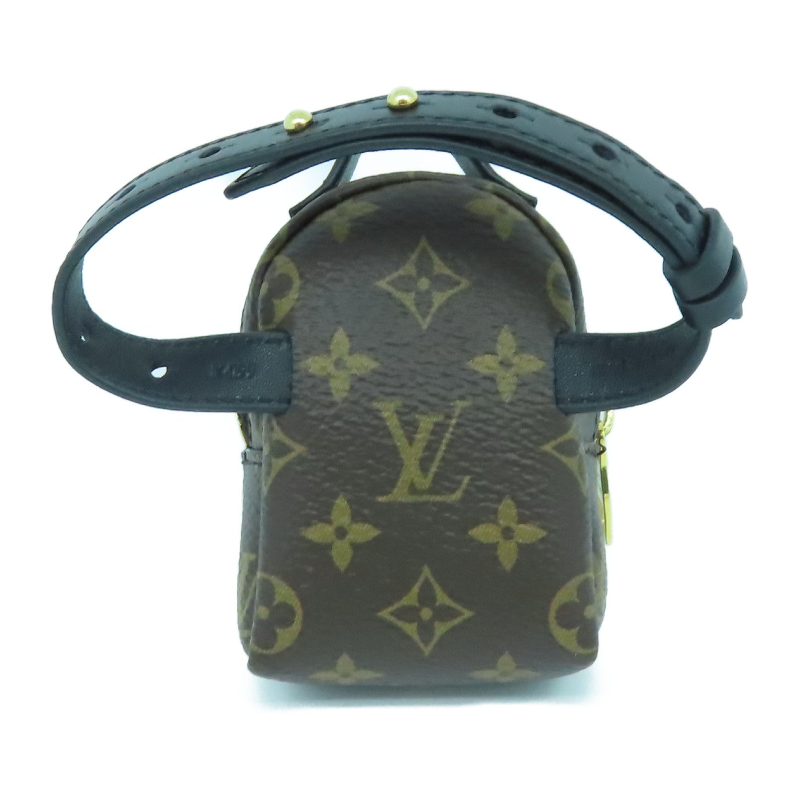 LOUIS VUITTON Monogram Party Palm Springs金扣手鐲啡色