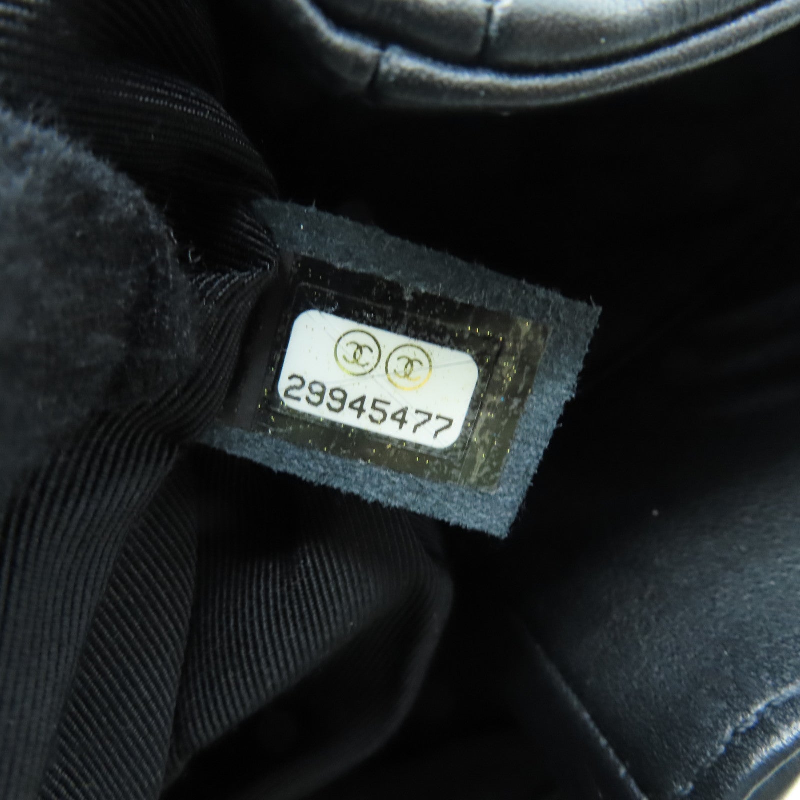 CHANEL 菱格牛皮皮革Chain Shoulder Bag金扣鏈帶肩背袋黑色