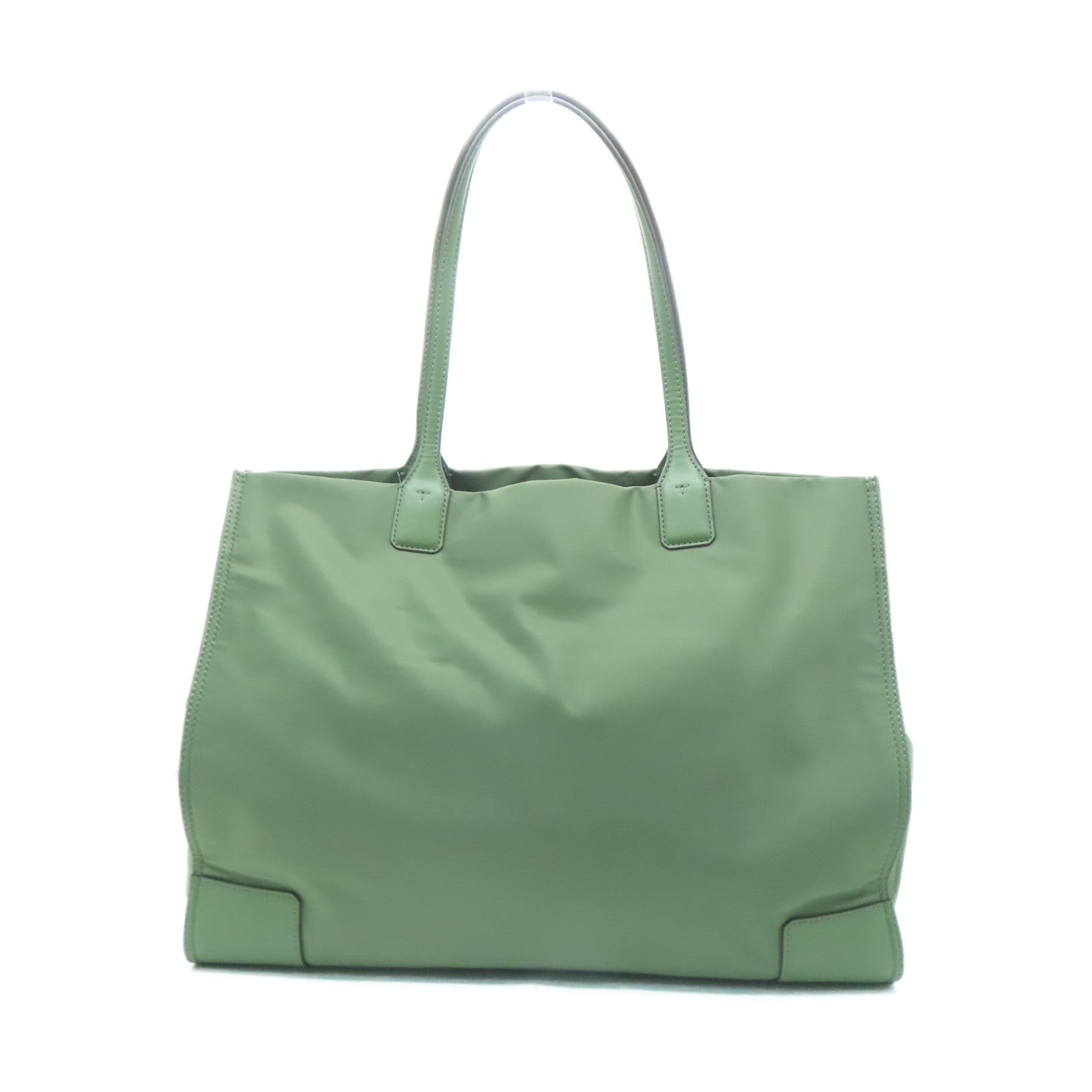 Tory Burch 尼龍Ella Tote金扣肩背袋綠色