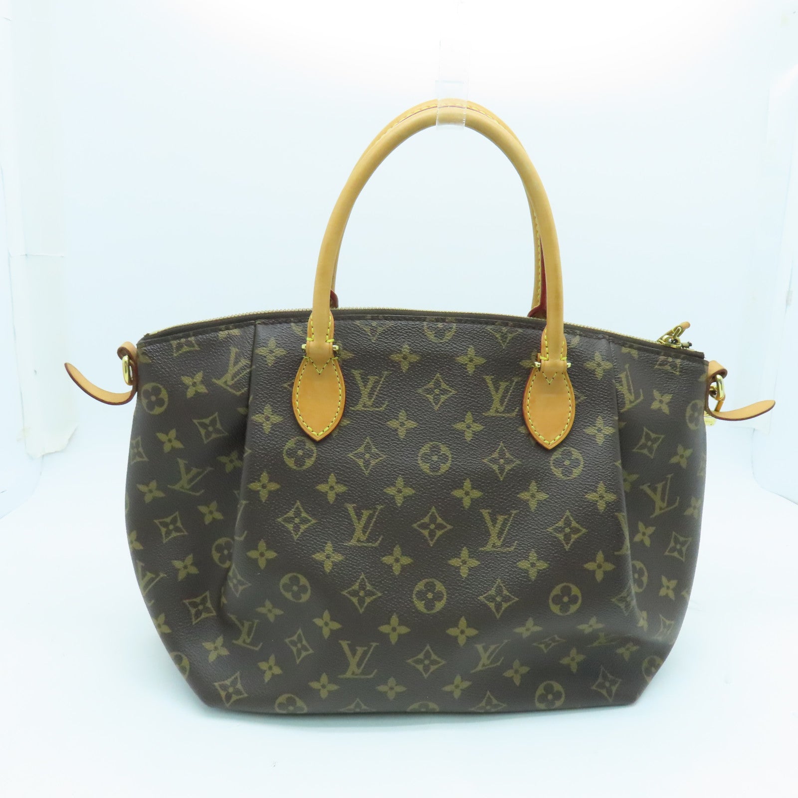 LOUIS VUITTON Monogram Turenne MM Shoulder Bag金扣手挽肩背两用袋啡色