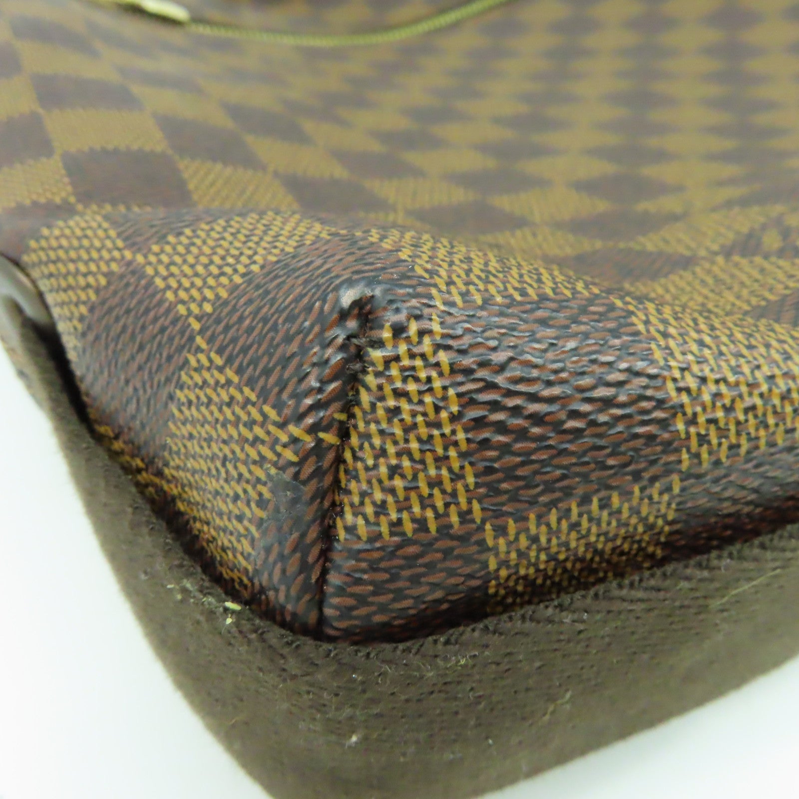 LOUIS VUITTON Damier Brooklyn MM金扣肩背袋啡色