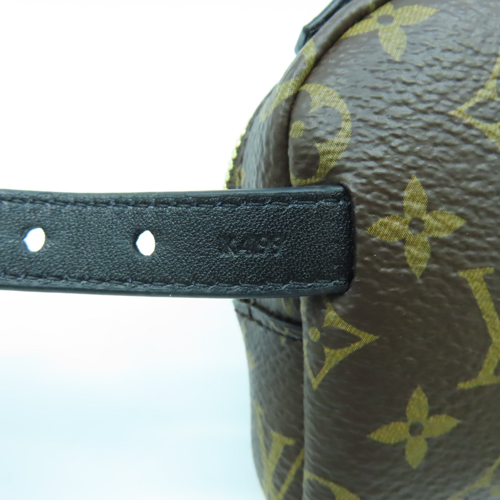 LOUIS VUITTON Monogram Party Palm Springs金扣手鐲啡色