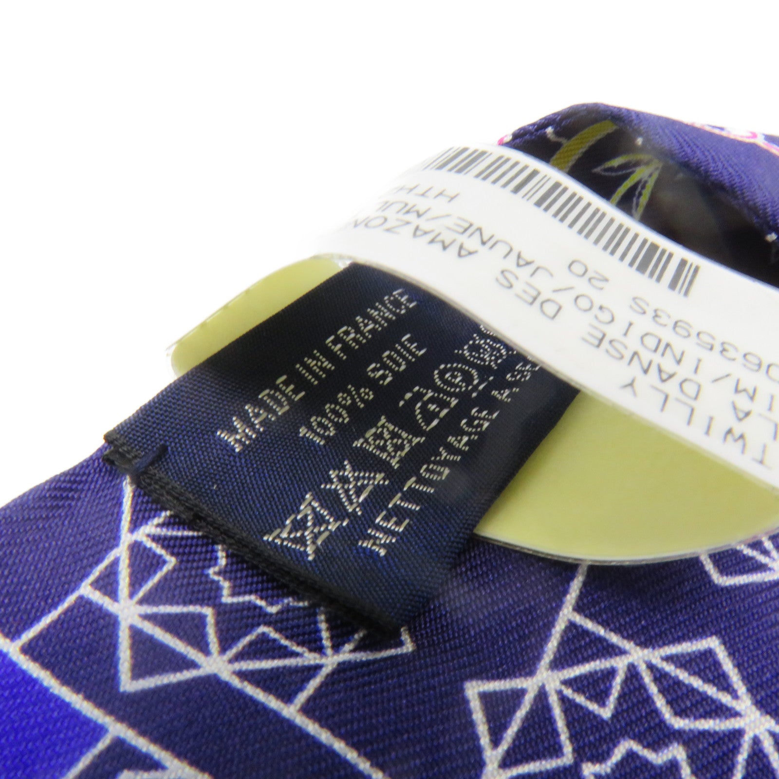 HERMES Silk Twilly Scarf Royal Blue/Color