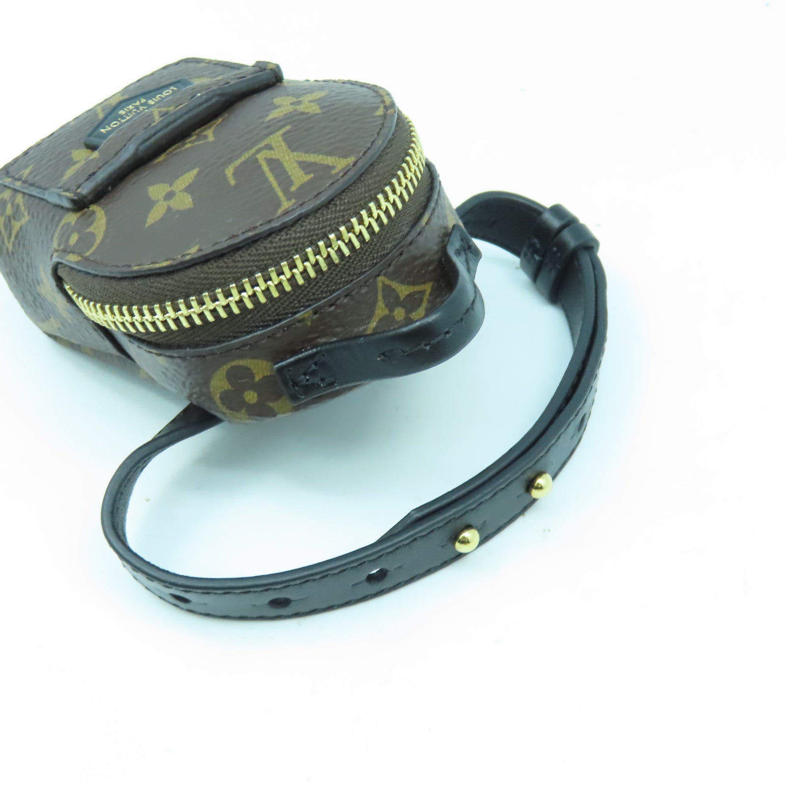 LOUIS VUITTON Monogram Party Palm Springs金扣手鐲啡色