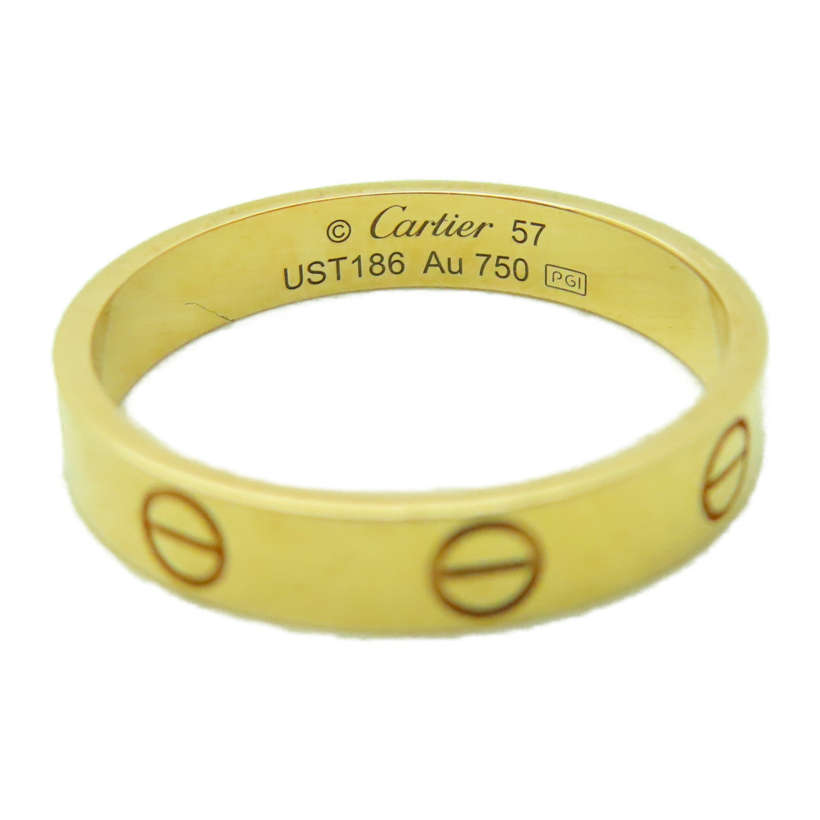 CARTIER 18K玫瑰金Love Ring戒指US#7.75 Cartier#57