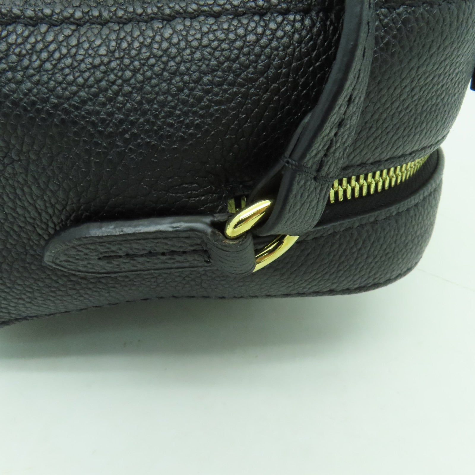 LOUIS VUITTON Monogram Empreinte Saintonge金扣肩背袋黑色