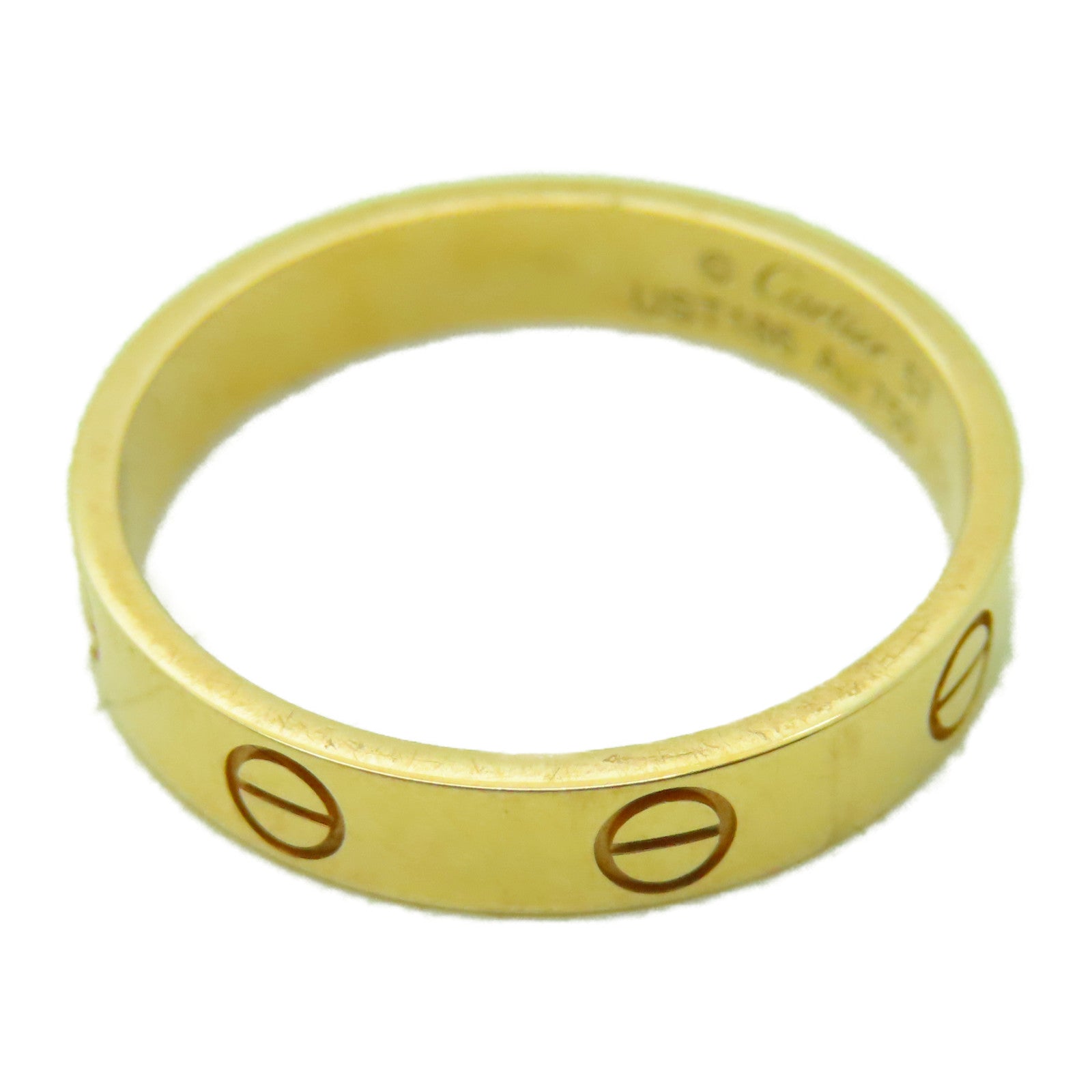 CARTIER 18K玫瑰金Love Ring戒指US#7.75 Cartier#57