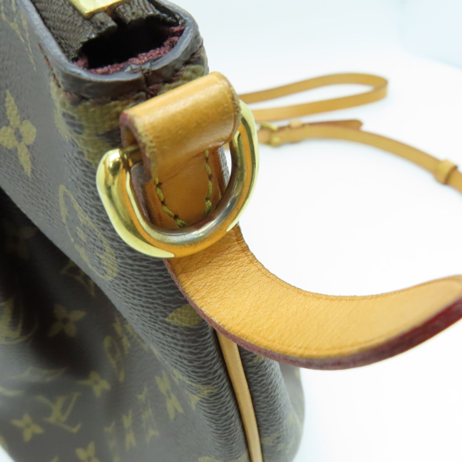 LOUIS VUITTON Monogram Turenne MM Shoulder Bag金扣手挽肩背两用袋啡色