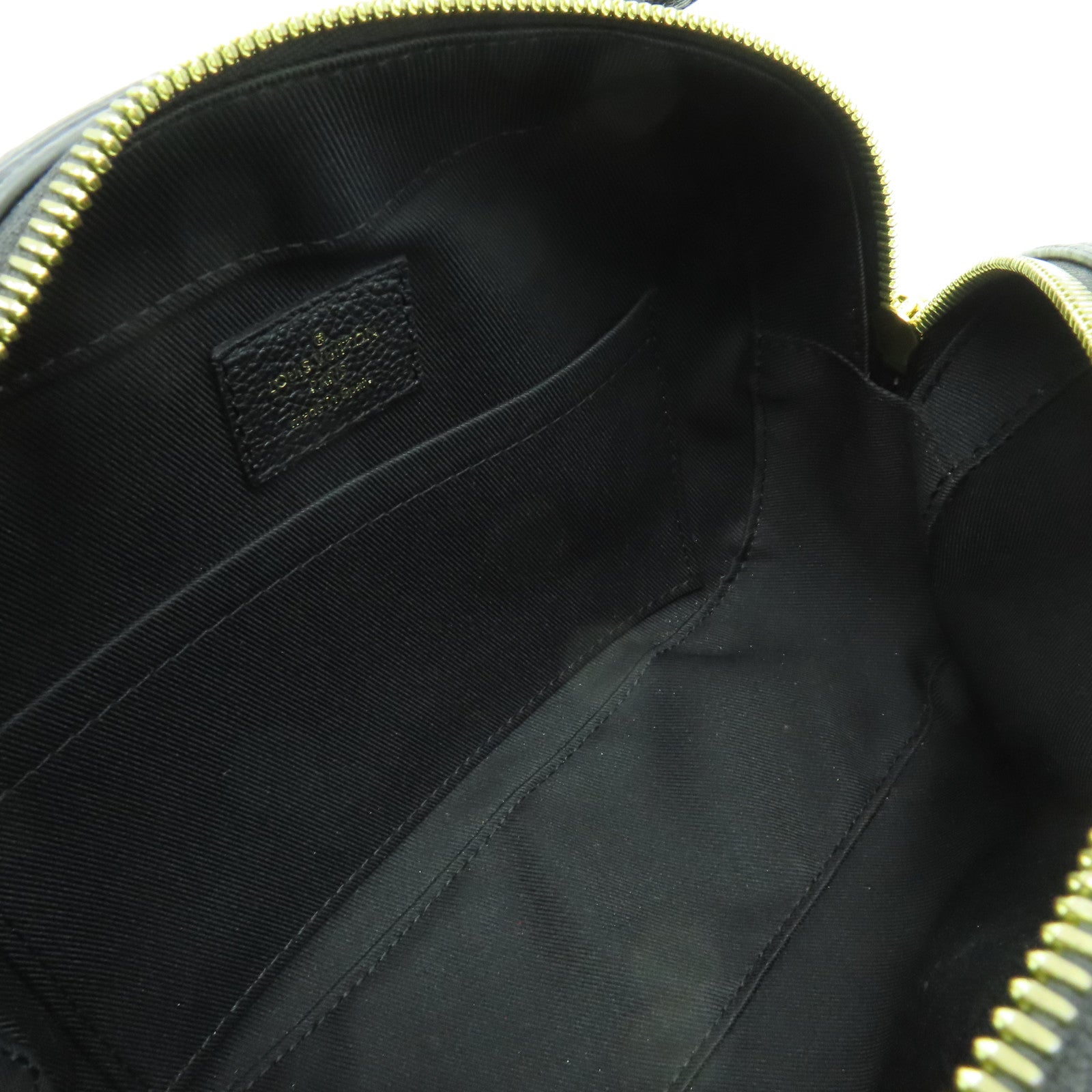 LOUIS VUITTON Monogram Empreinte Saintonge金扣肩背袋黑色