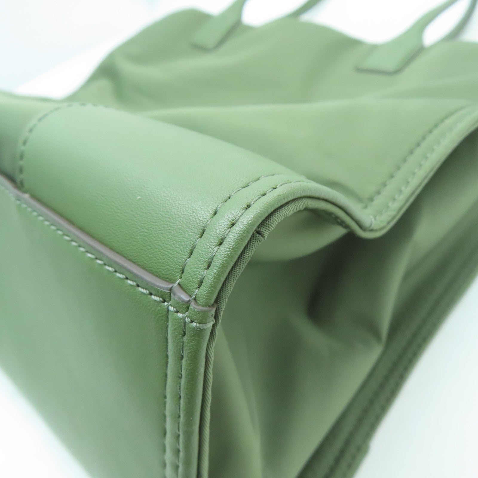 Tory Burch 尼龍Ella Tote金扣肩背袋綠色