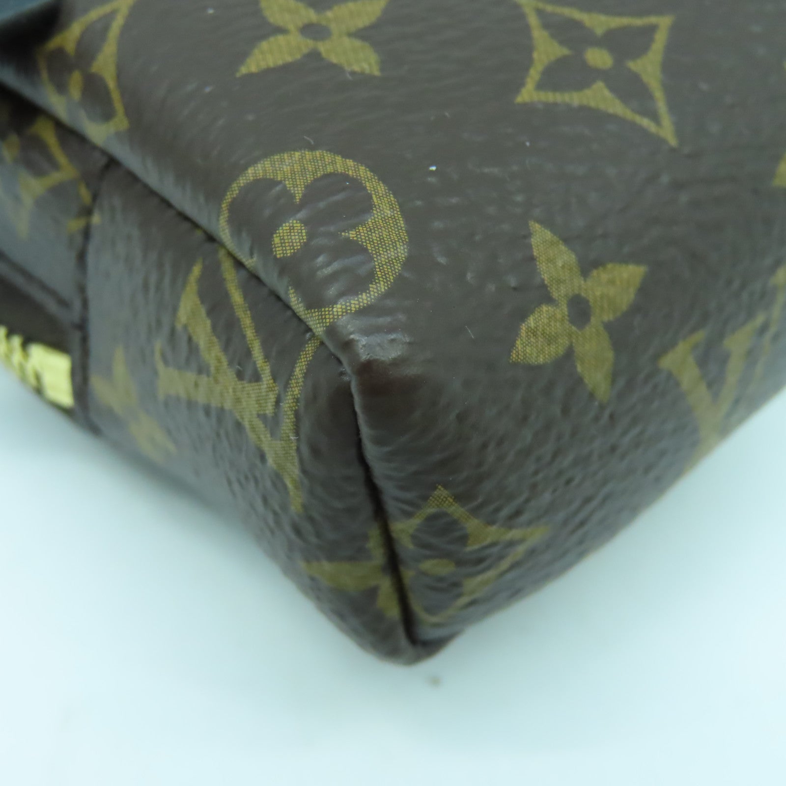 LOUIS VUITTON Monogram Party Palm Springs金扣手鐲啡色