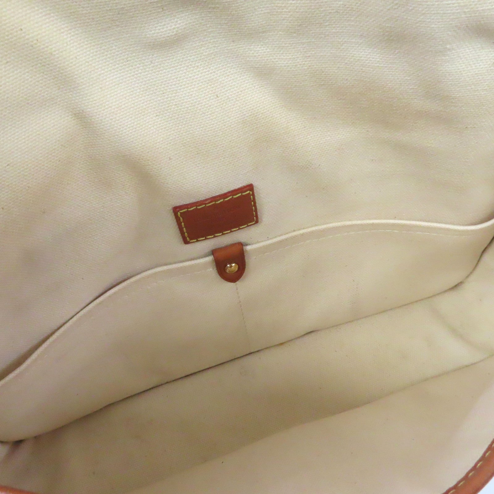 LOUIS VUITTON Monogram Tissue Rayures金扣肩背袋啡色/紅色/白色