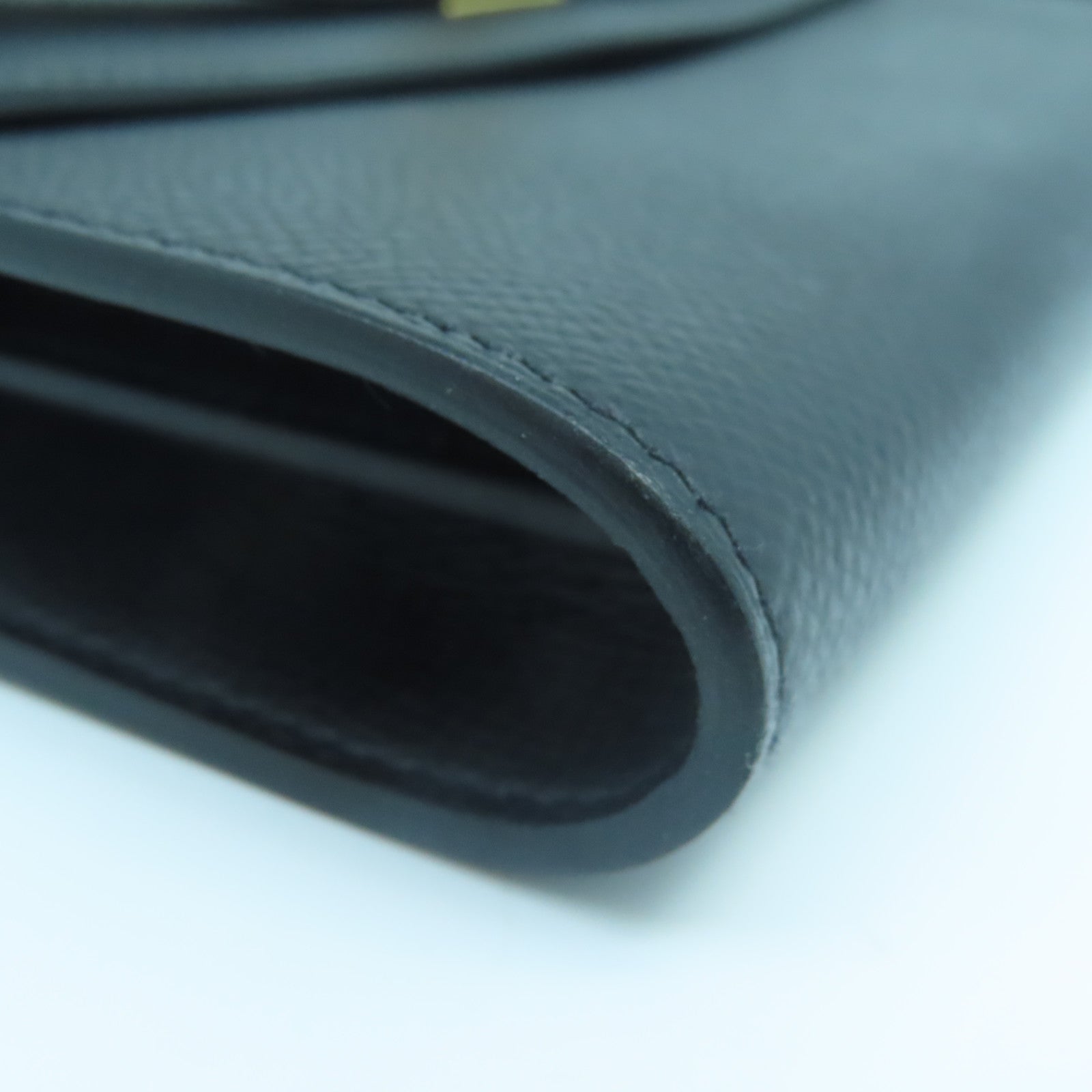 HERMES Epsom皮革Kelly To Go金扣肩背袋黑色