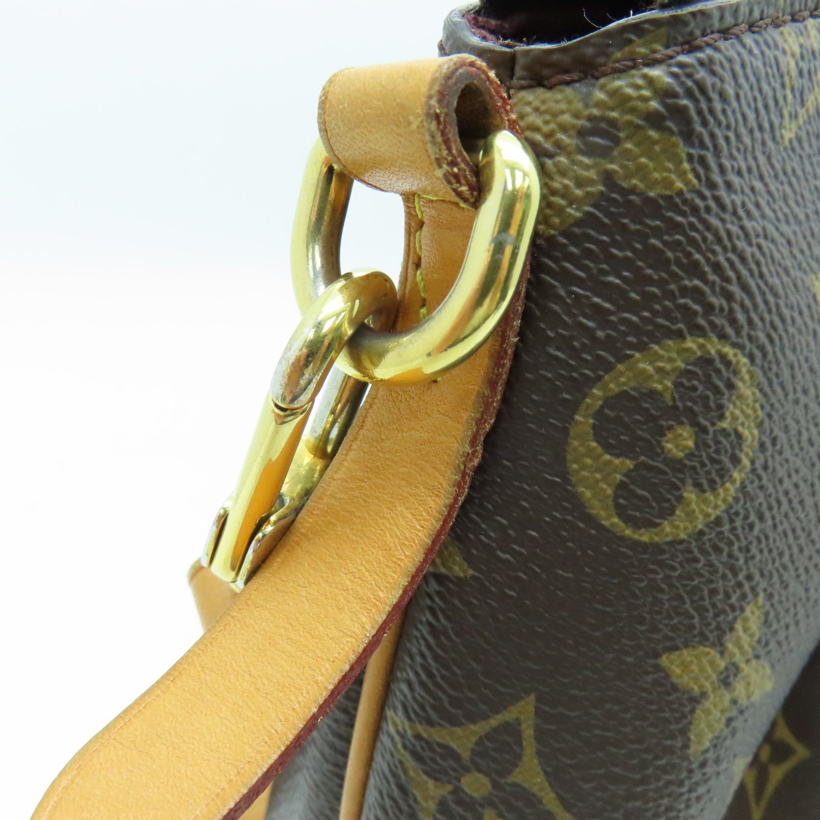 LOUIS VUITTON Monogram Turenne MM Shoulder Bag金扣手挽肩背两用袋啡色